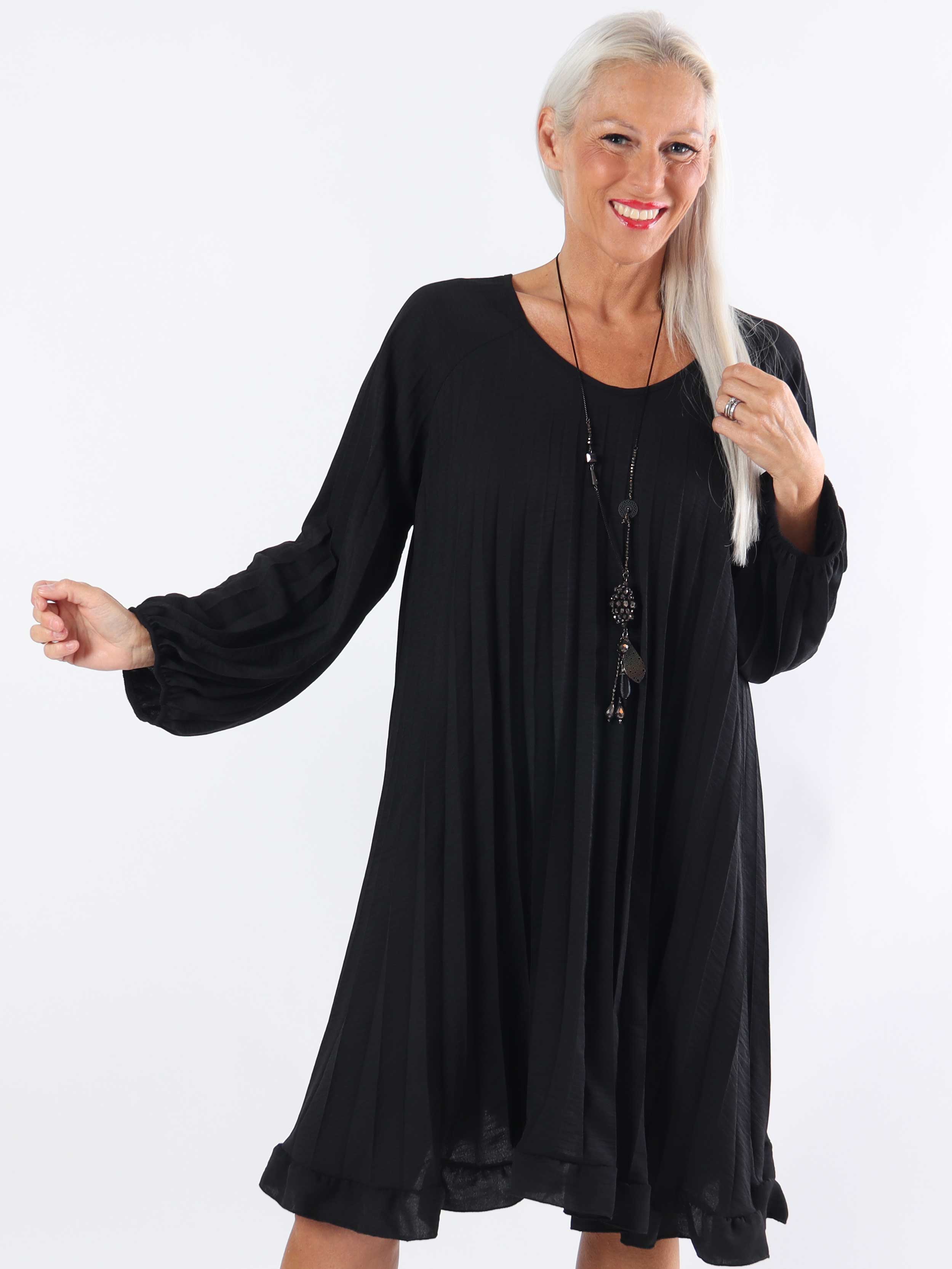 Santorini Dress - Sød plus size kjole med plisseringer