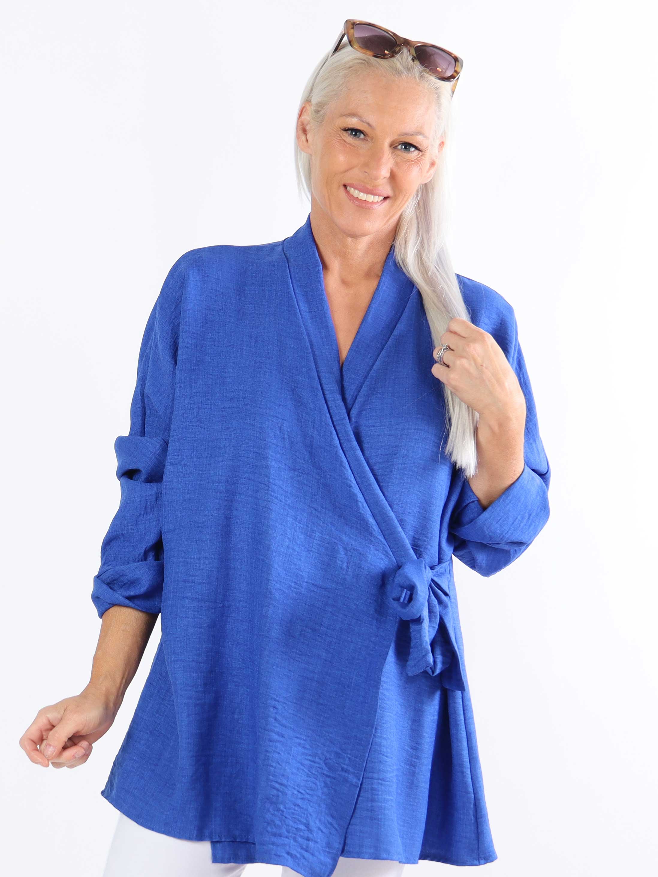 Sarah - Sød plus size slå-om tunika