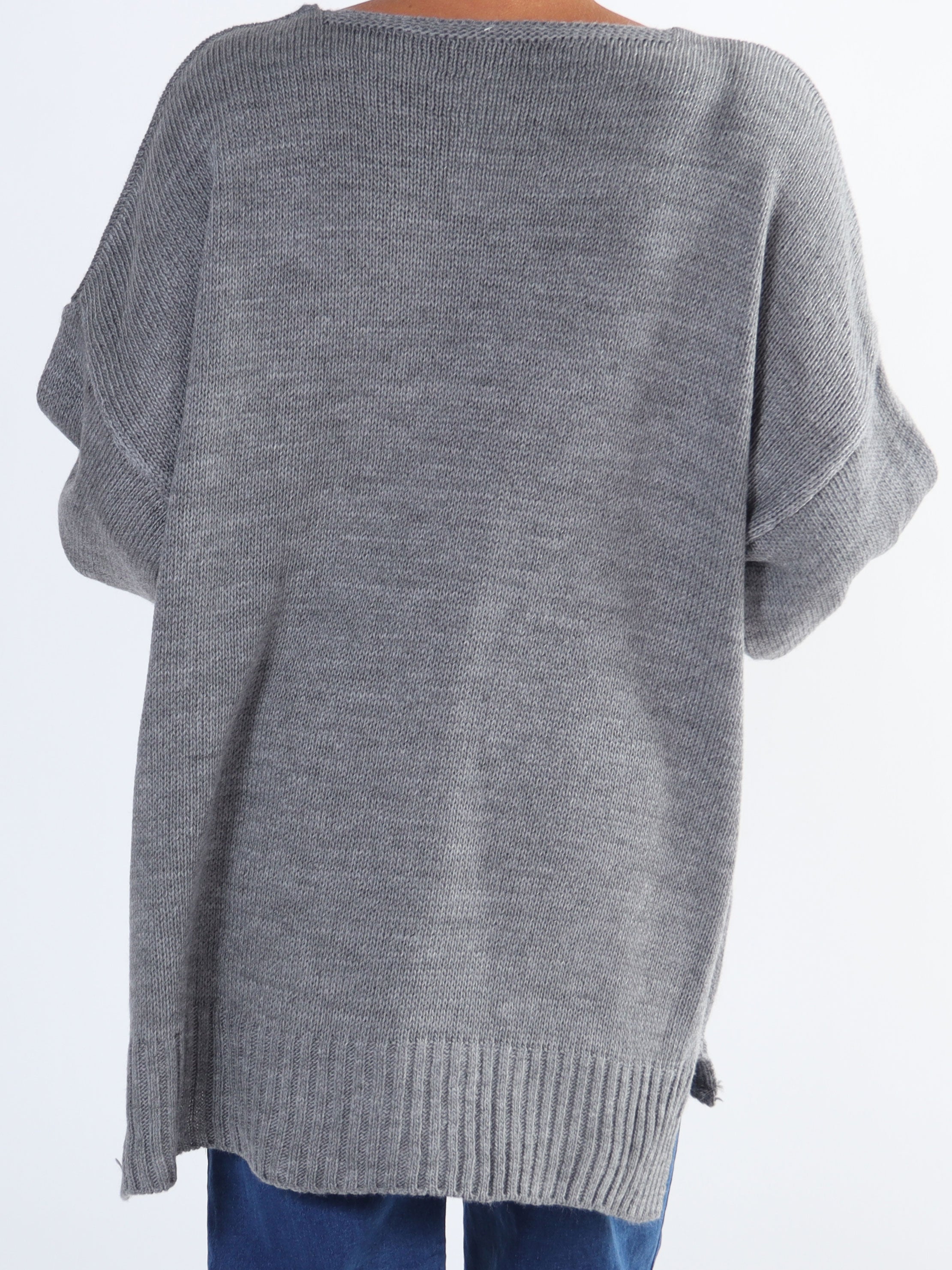 Shaima - Simpel plus size strik med lommer