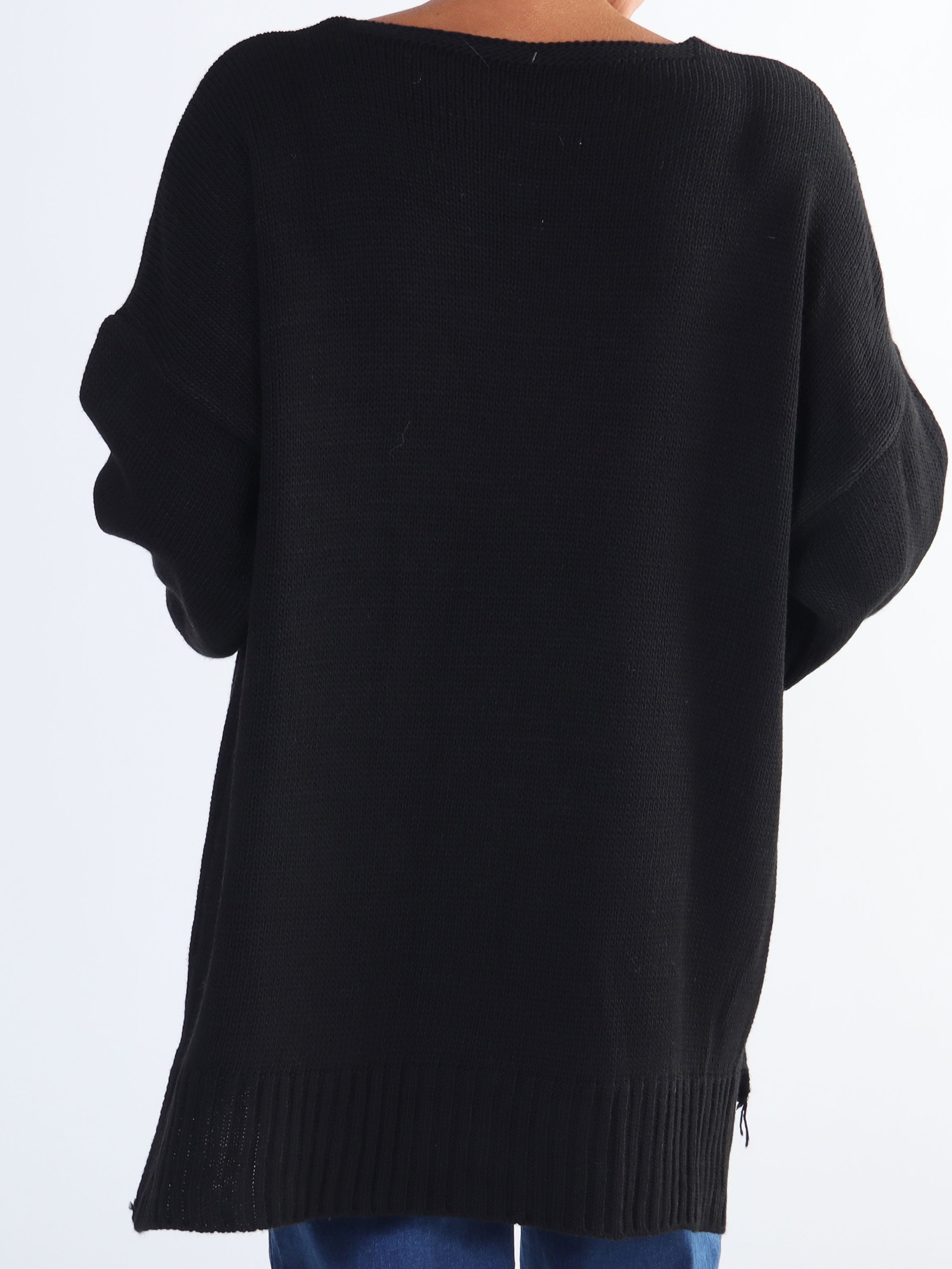 Shaima - Simpel plus size strik med lommer