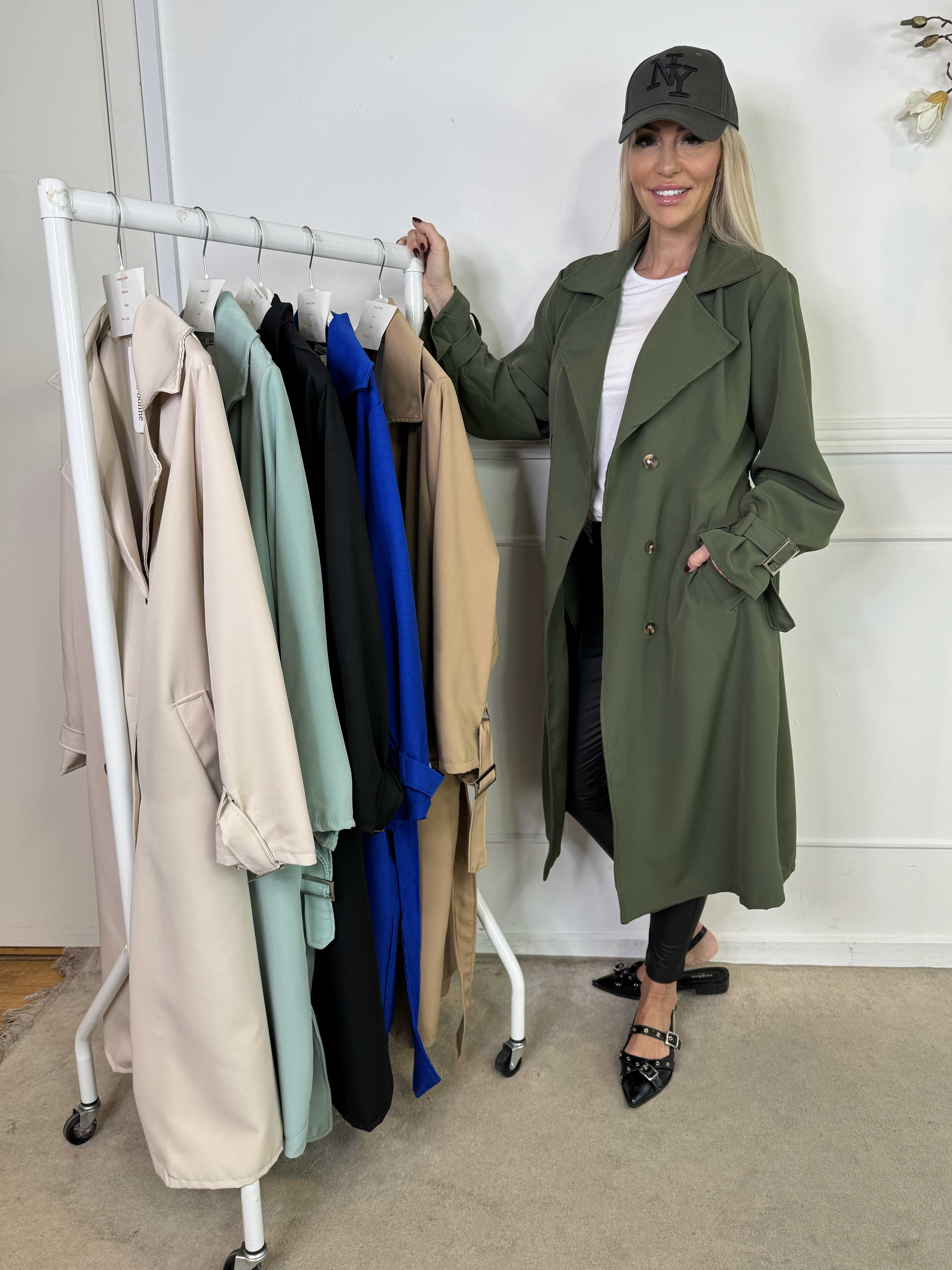 Sharpay - Let trenchcoat med bindebånd