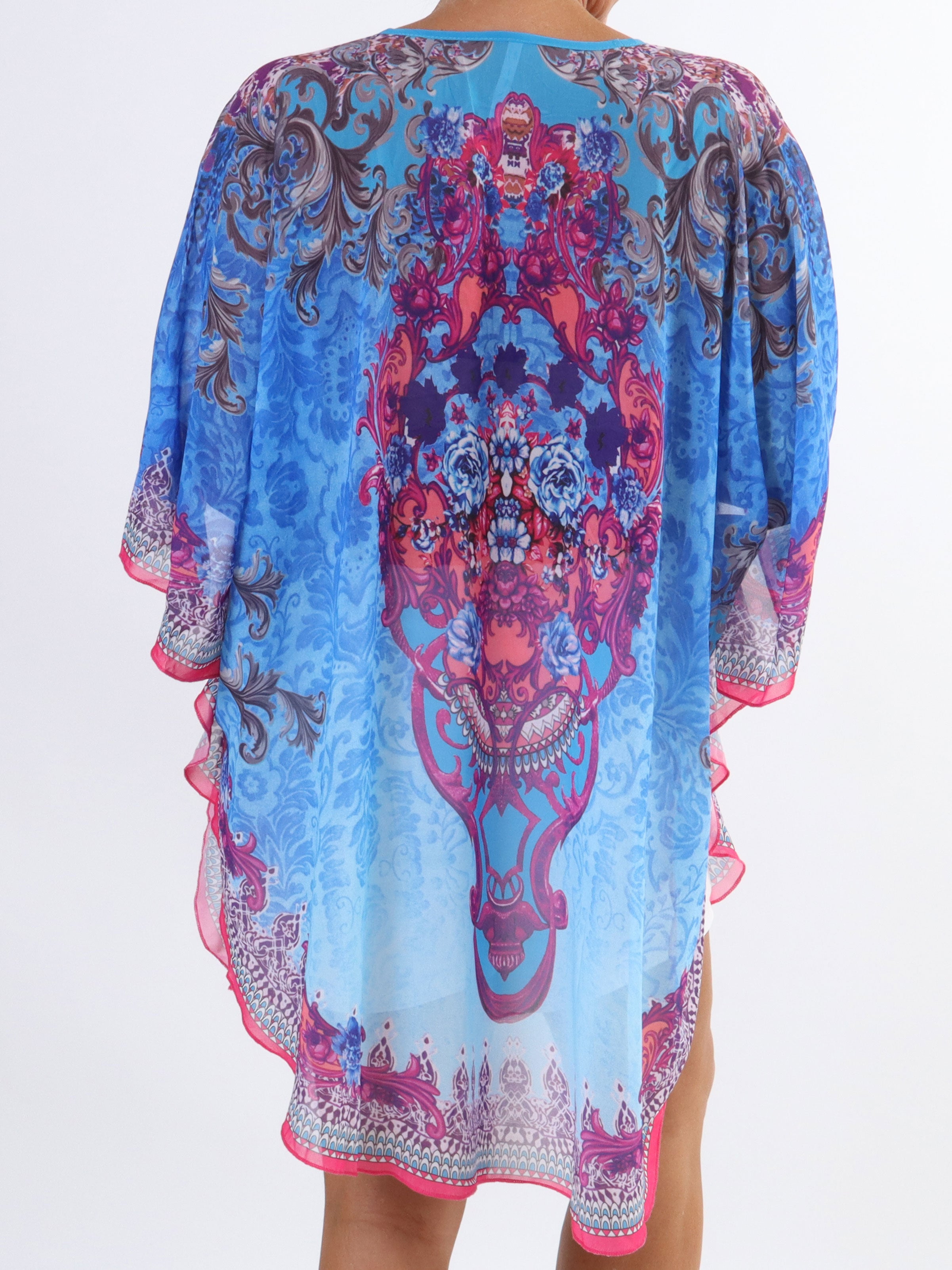 Sigga - Plus size semi-transparent tunika med similisten