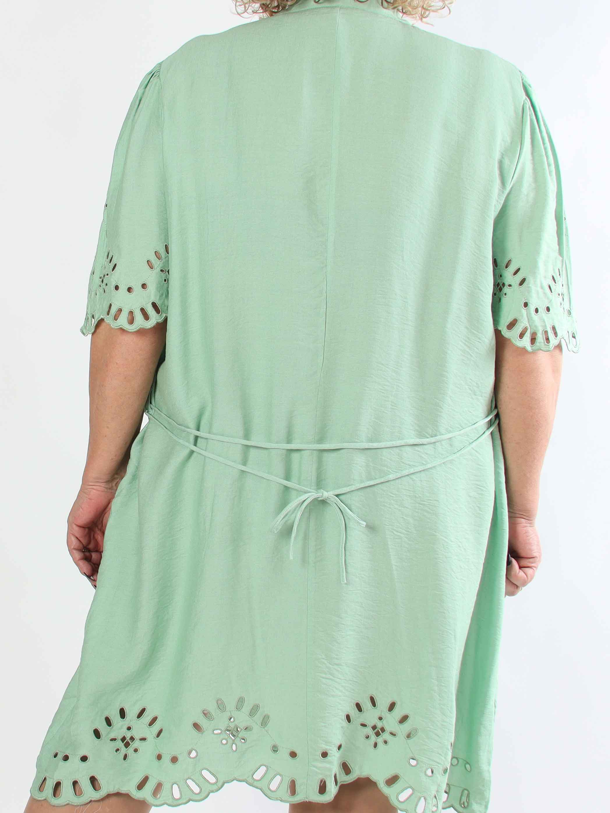 Slavica - Skjortekjole i viskose med søde detaljer