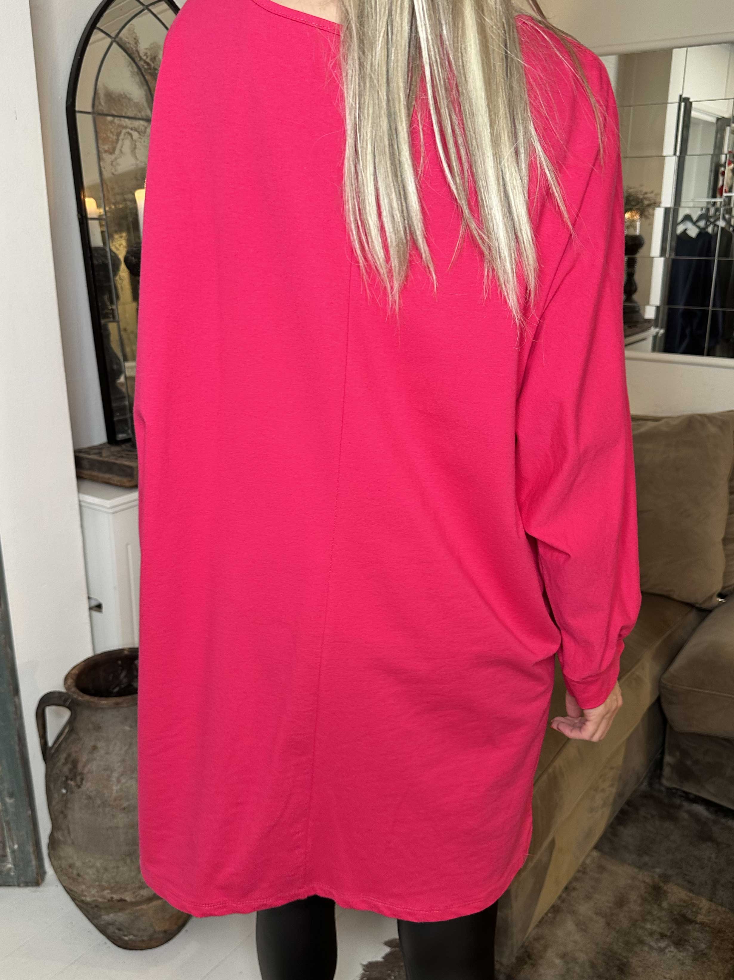 Torino - Oversized joggingkjole med stjerner af pailletter