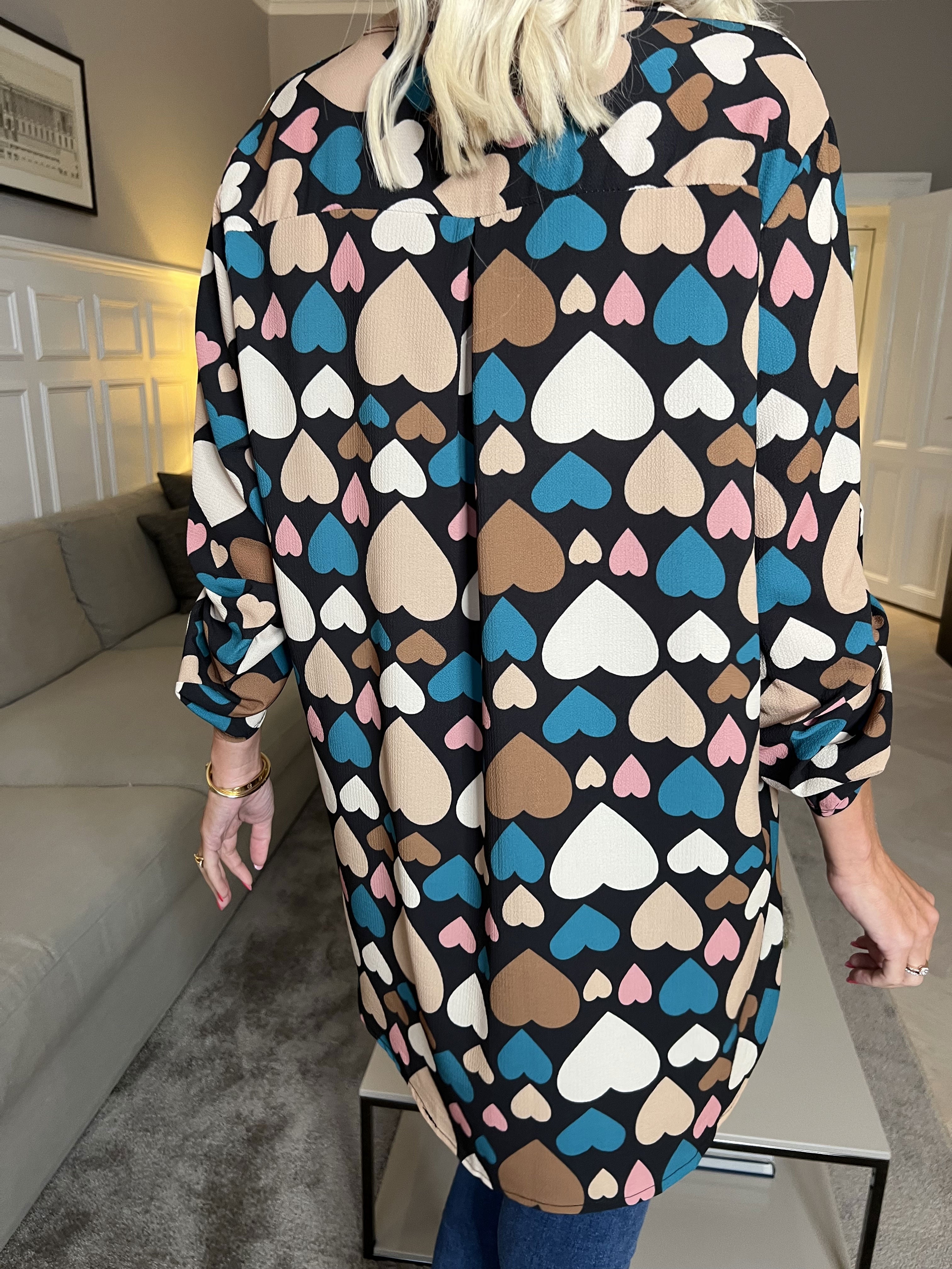 Vanesa Heart - Skjorte med mønster af hjerter