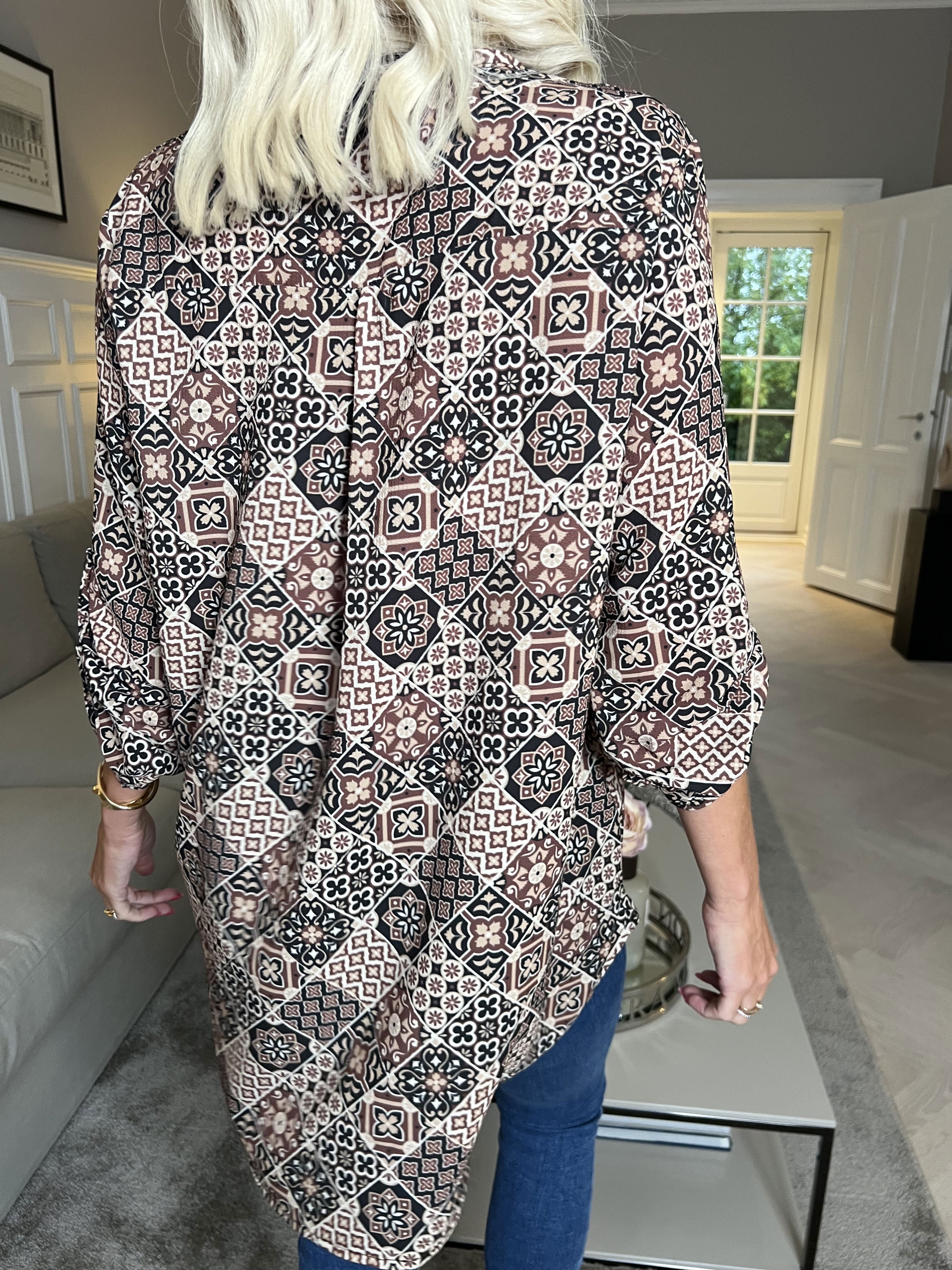 Vanesa Mosaic - Skjorte med mosaik mønster