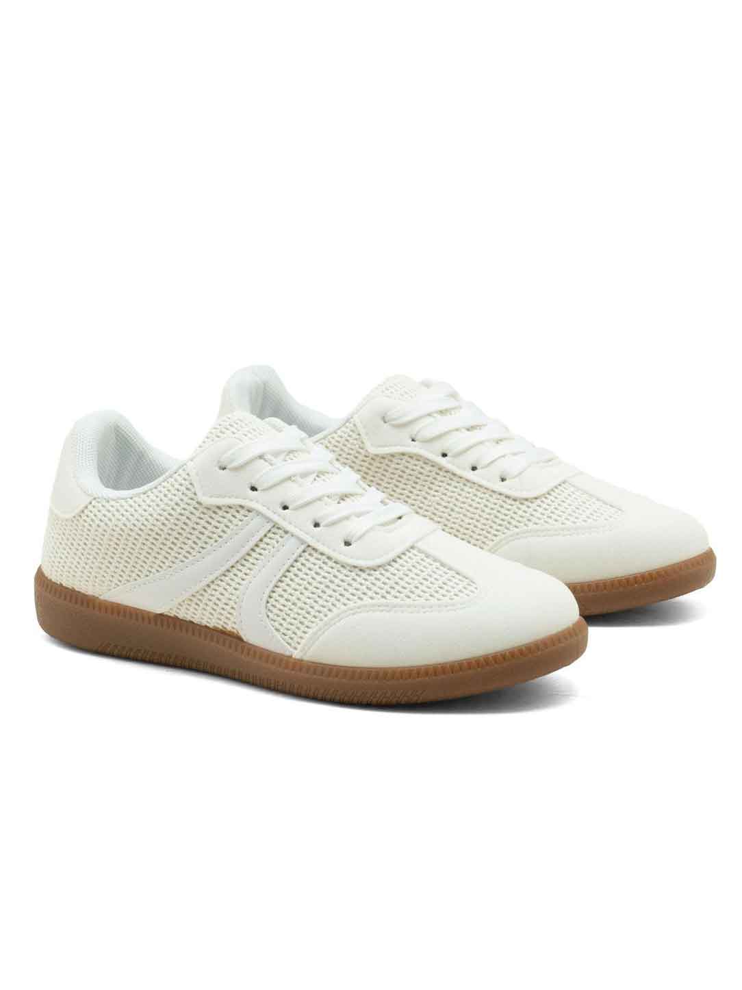 Elmia - Strukturvævet sneakers med farvet sål