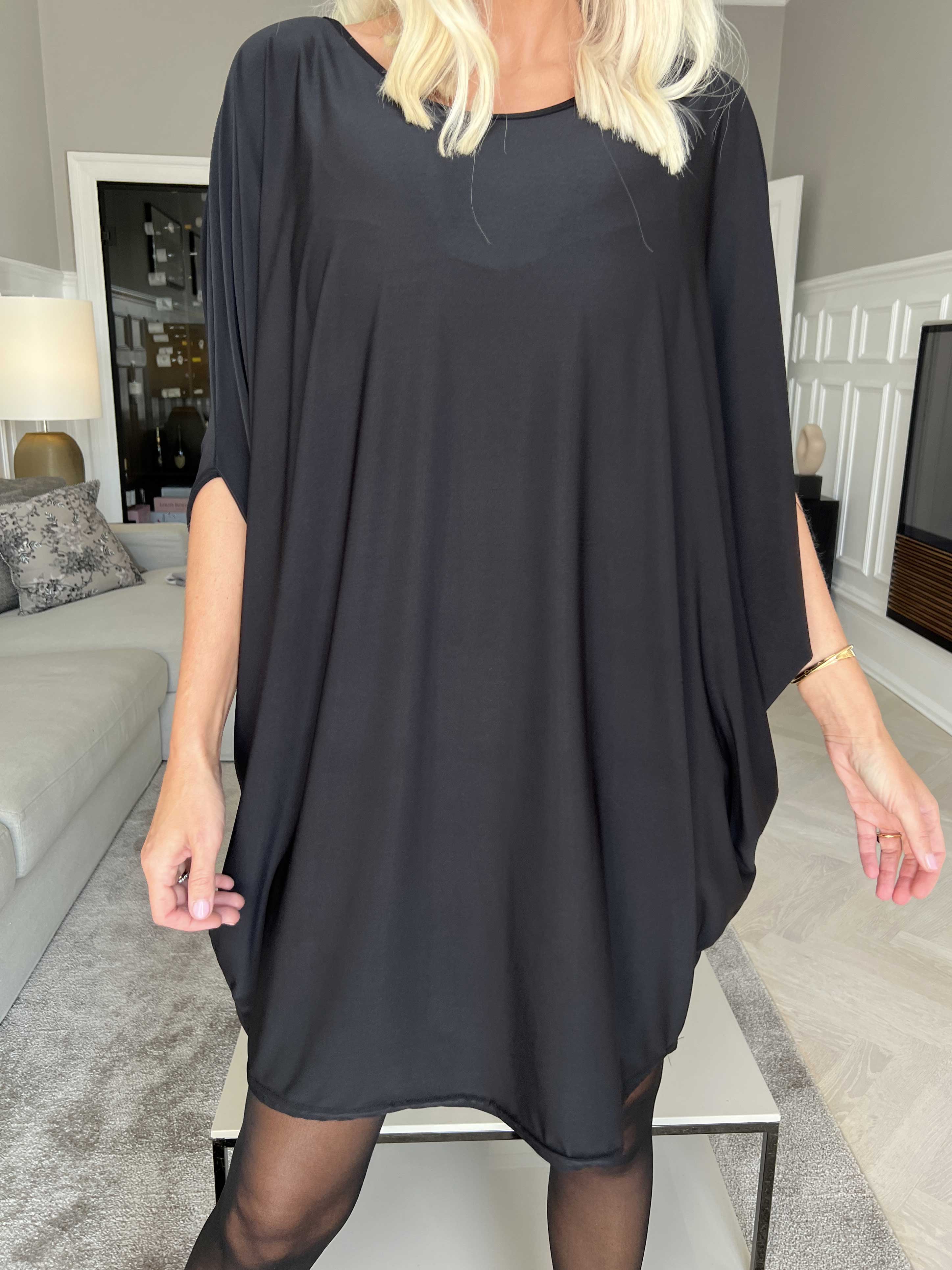 Arabella - Tunika i løs pasform med flagermusærmer