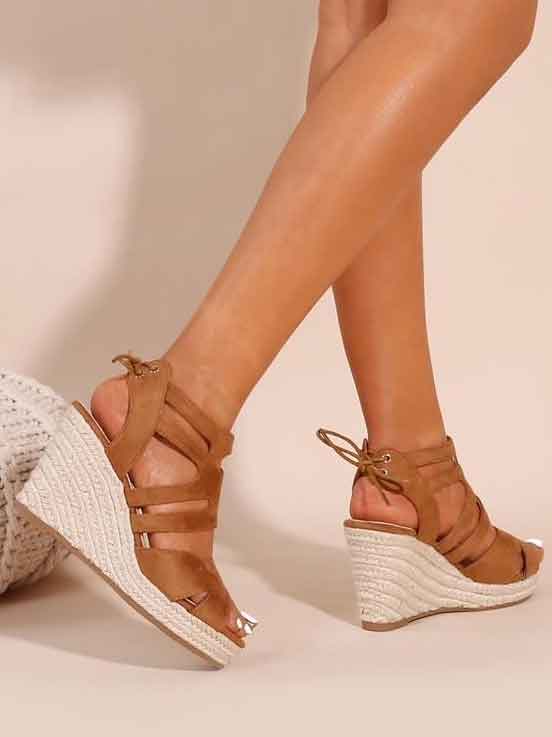 Isabelle - Søde sandaler med kilehæl