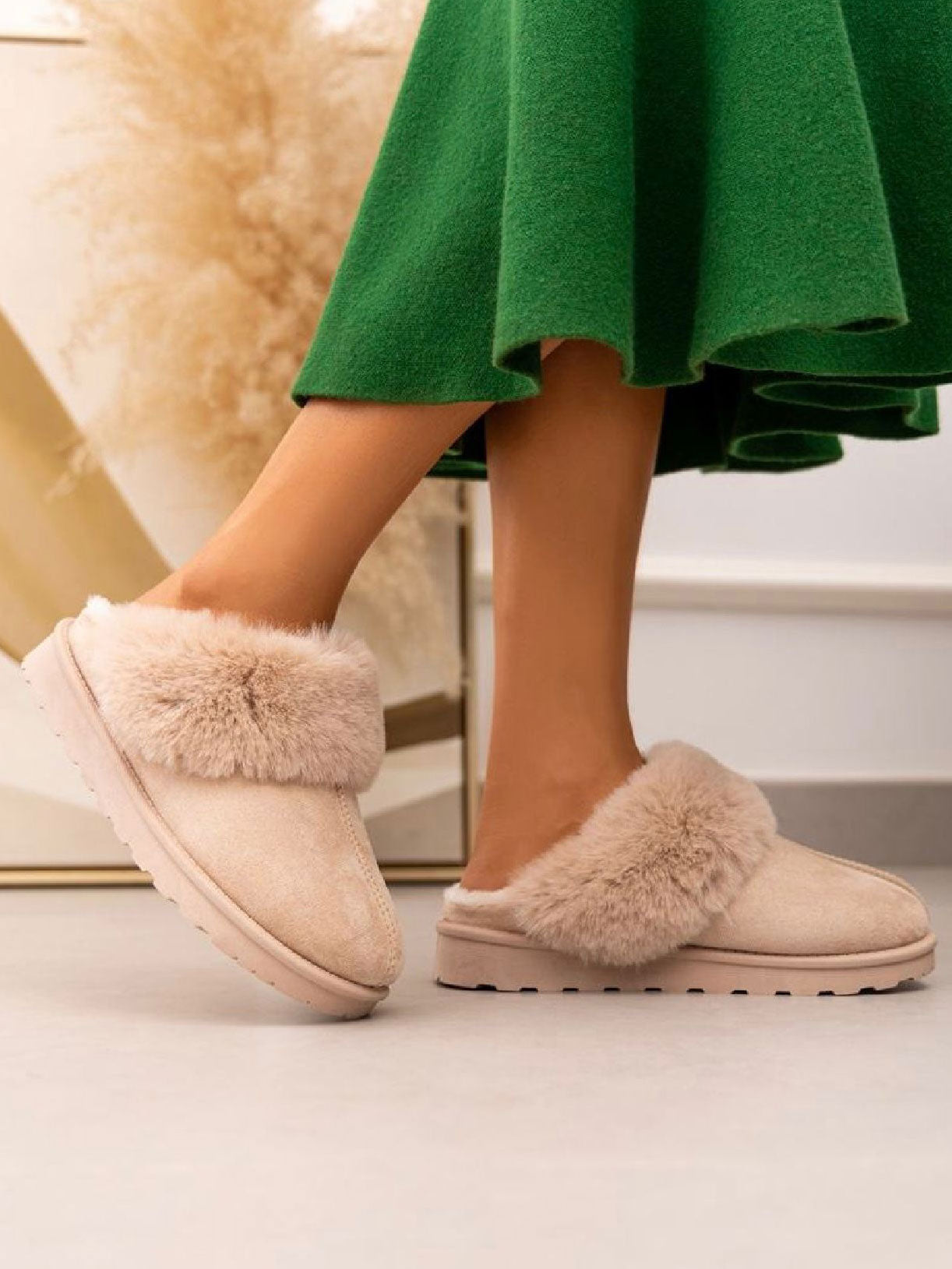 Amalie - Sutsko med blødt foer og solid sål