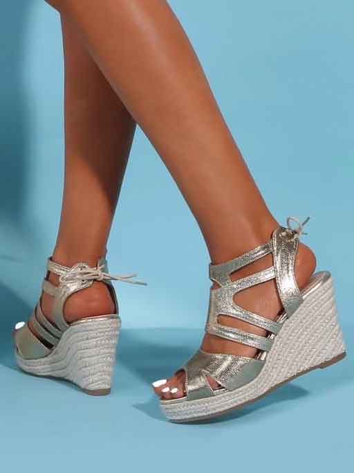 Isabelle - Søde sandaler med kilehæl