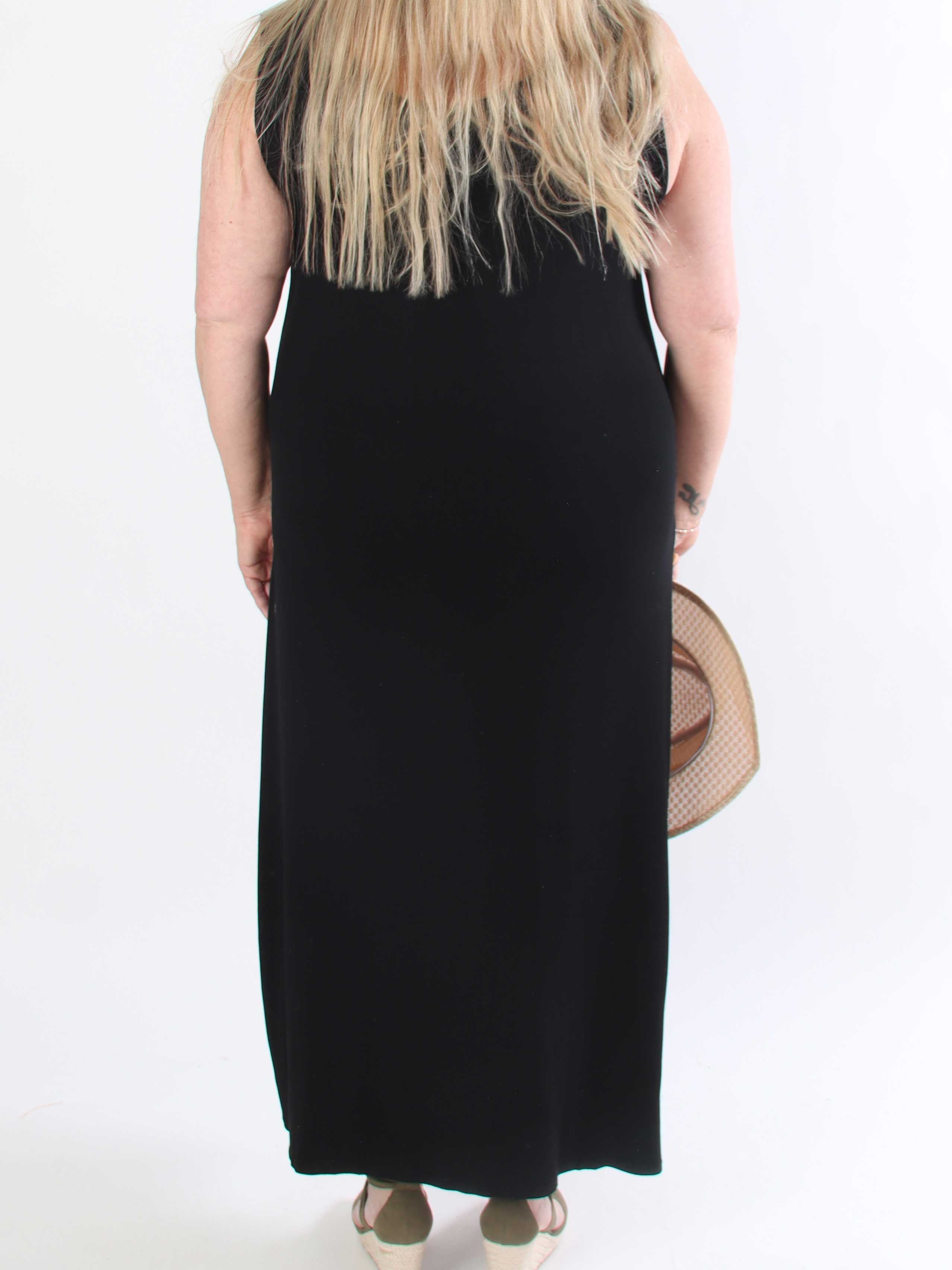 Eden - Lang blød kjole i viskose med similisten