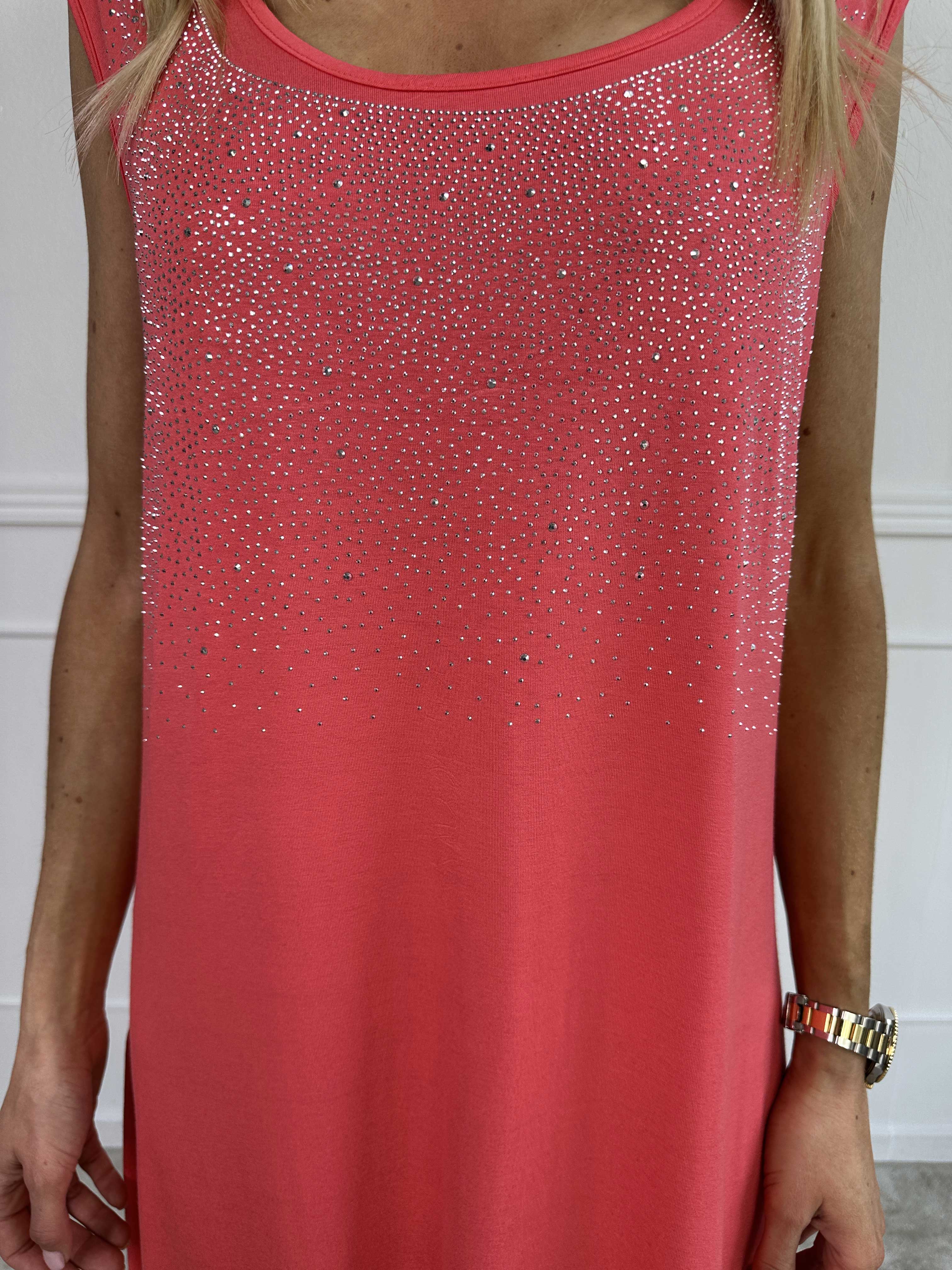 Eden - Lang blød kjole i viskose med similisten