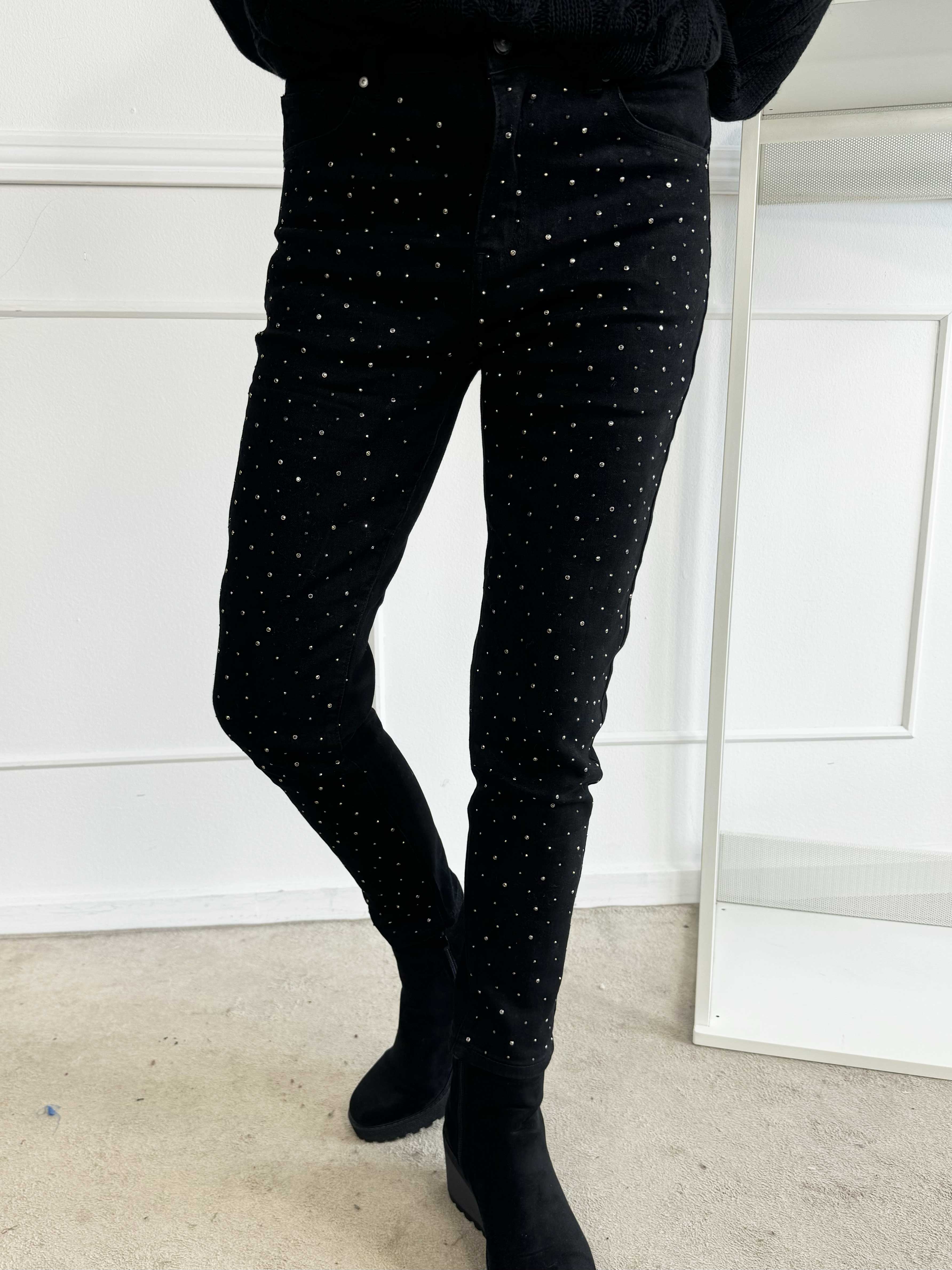 Elara - Jeans pyntet med similisten