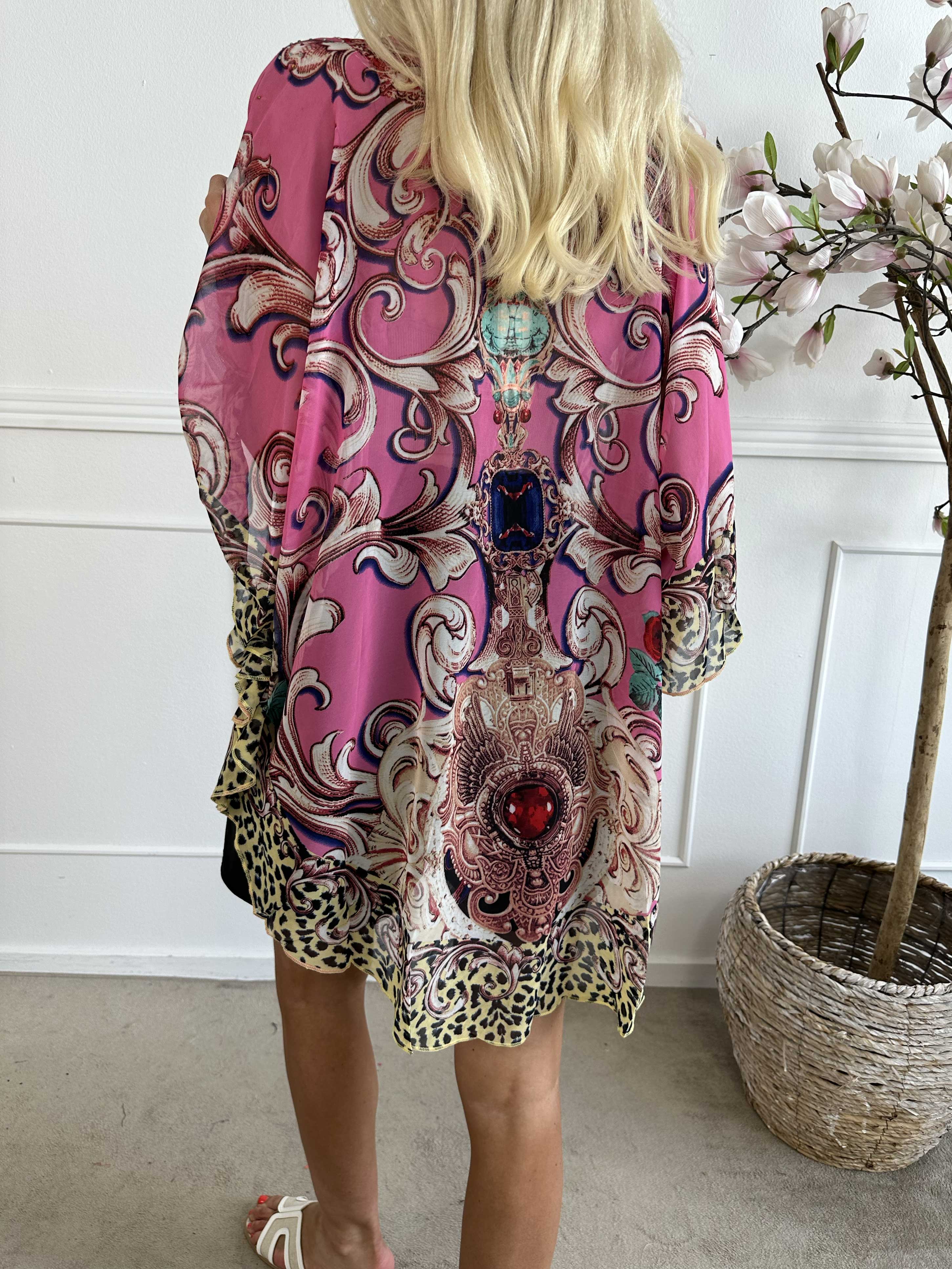 Elina - Semitransparent tunika med mønster og similisten