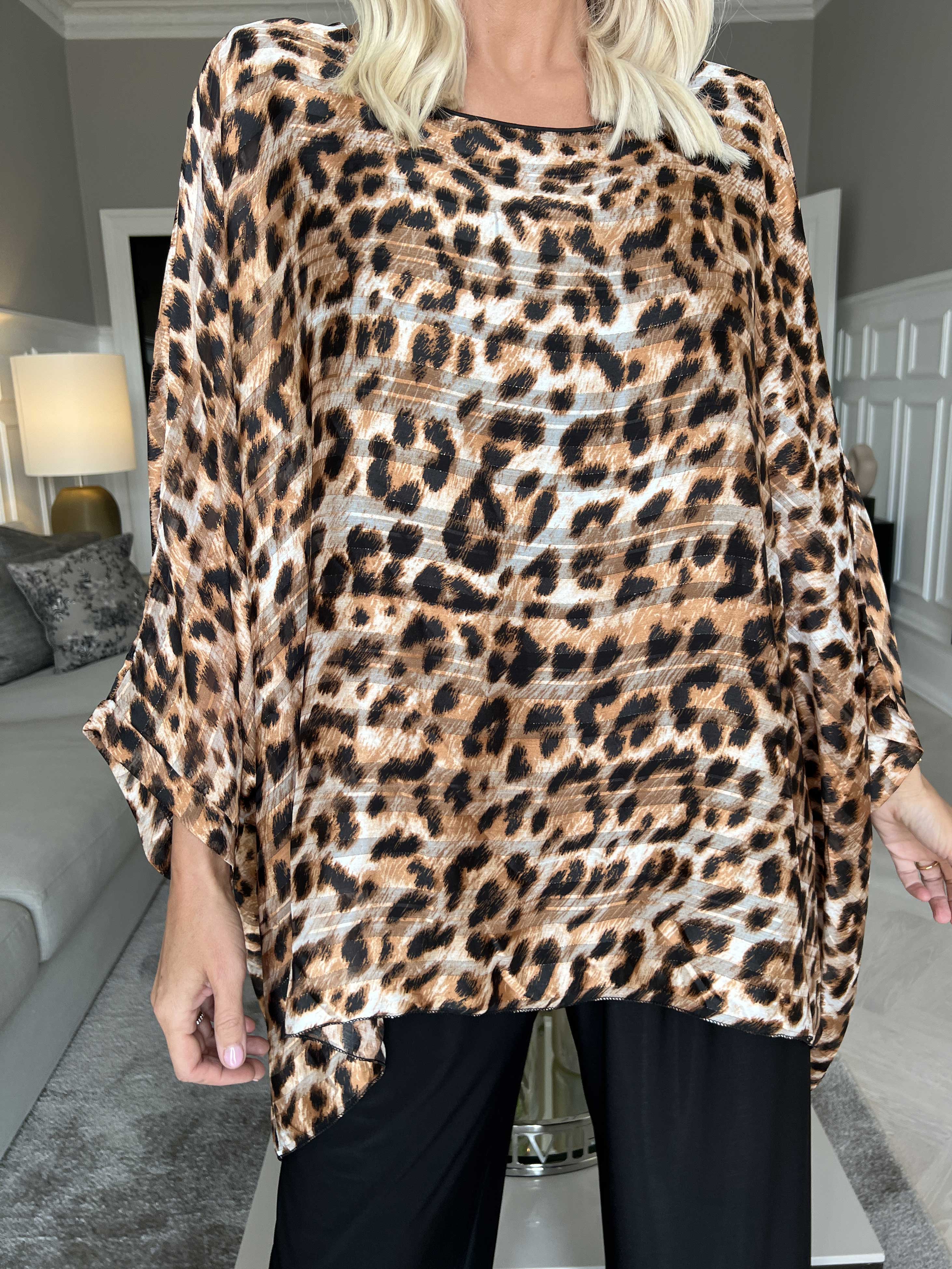 Estella - Oversized tunika med flagermusærmer