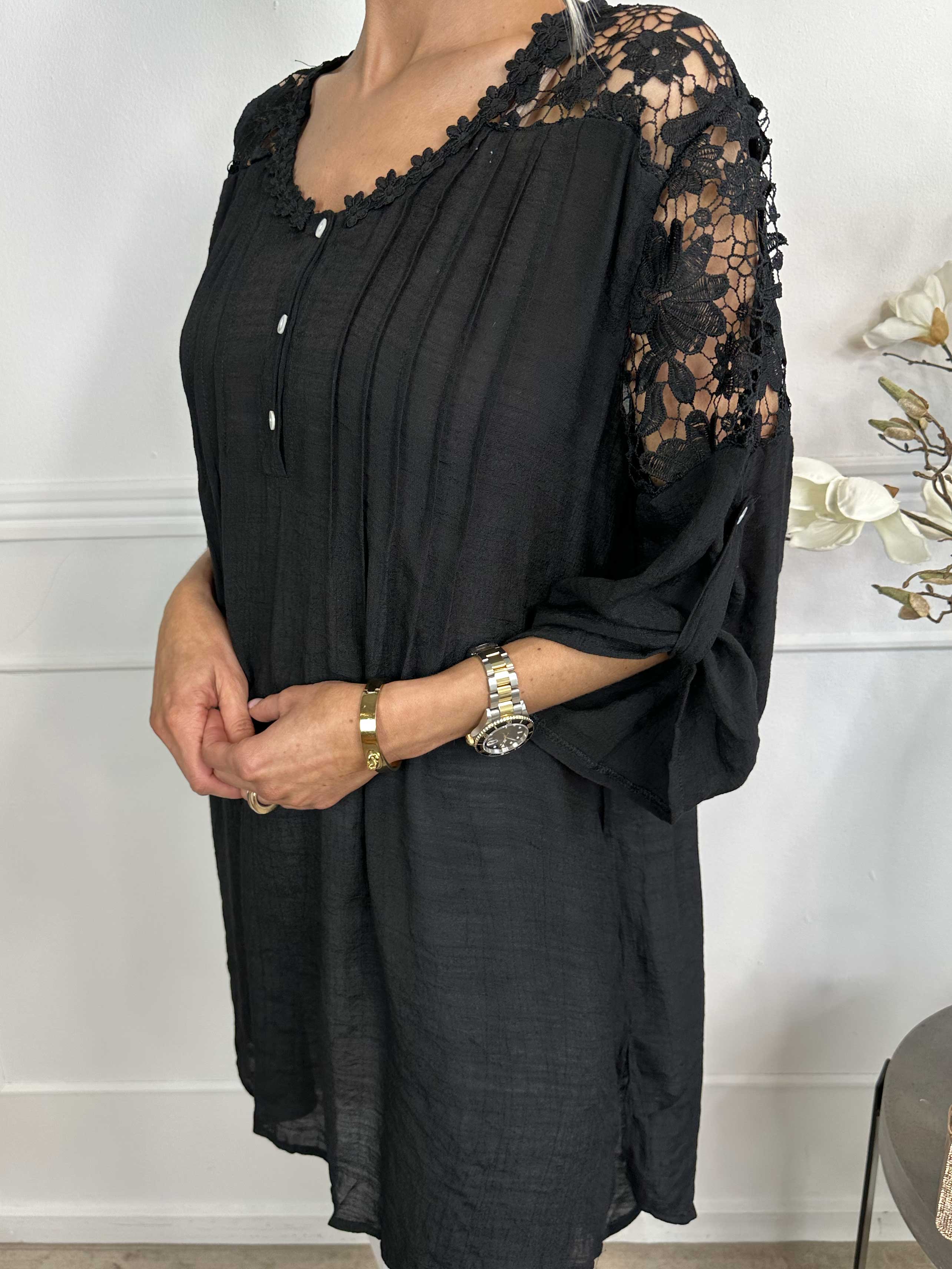 Juliette - Tunika i bomuldsblanding med broderinger