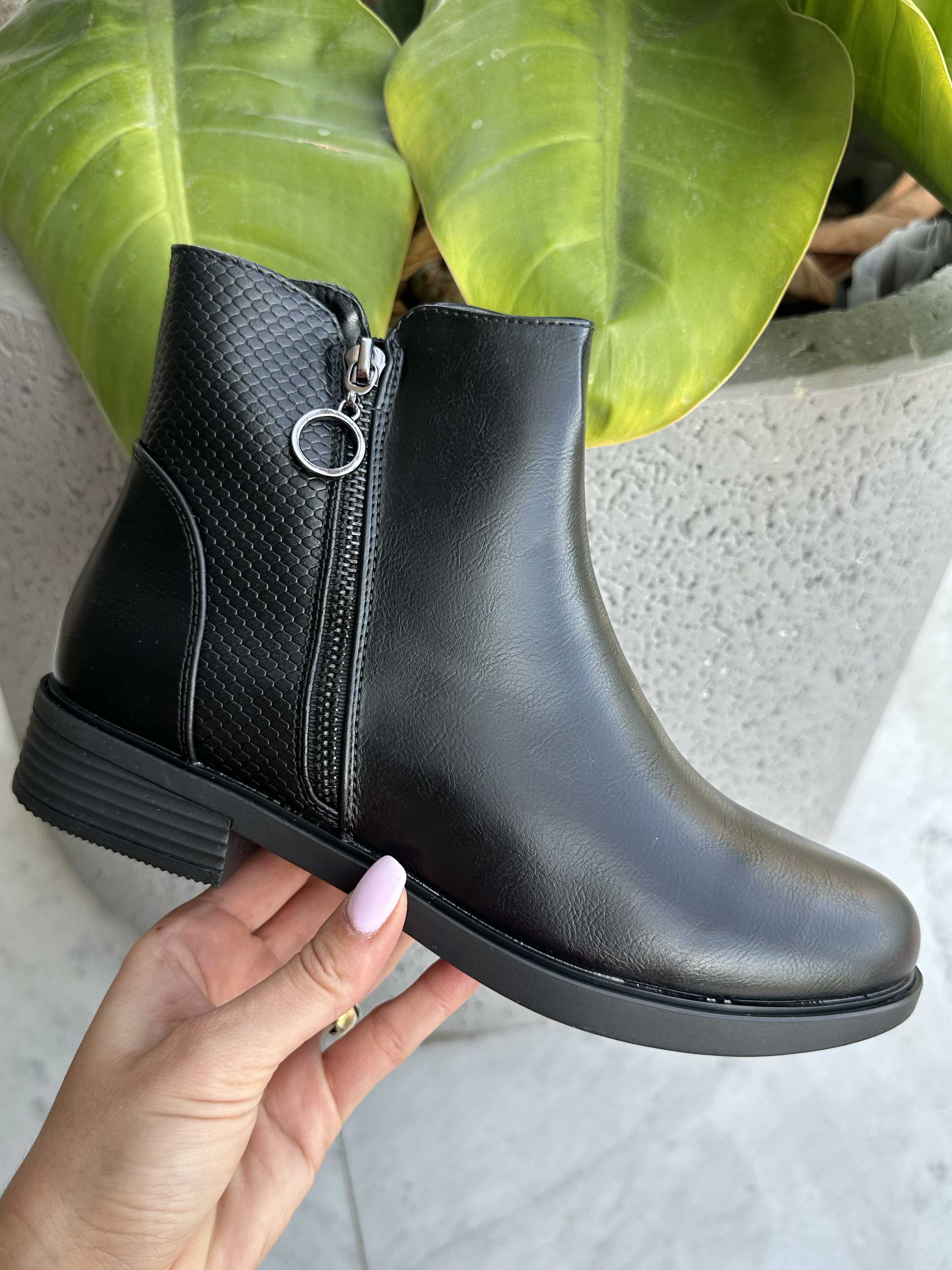 London - Ankelstøvler med lynlås