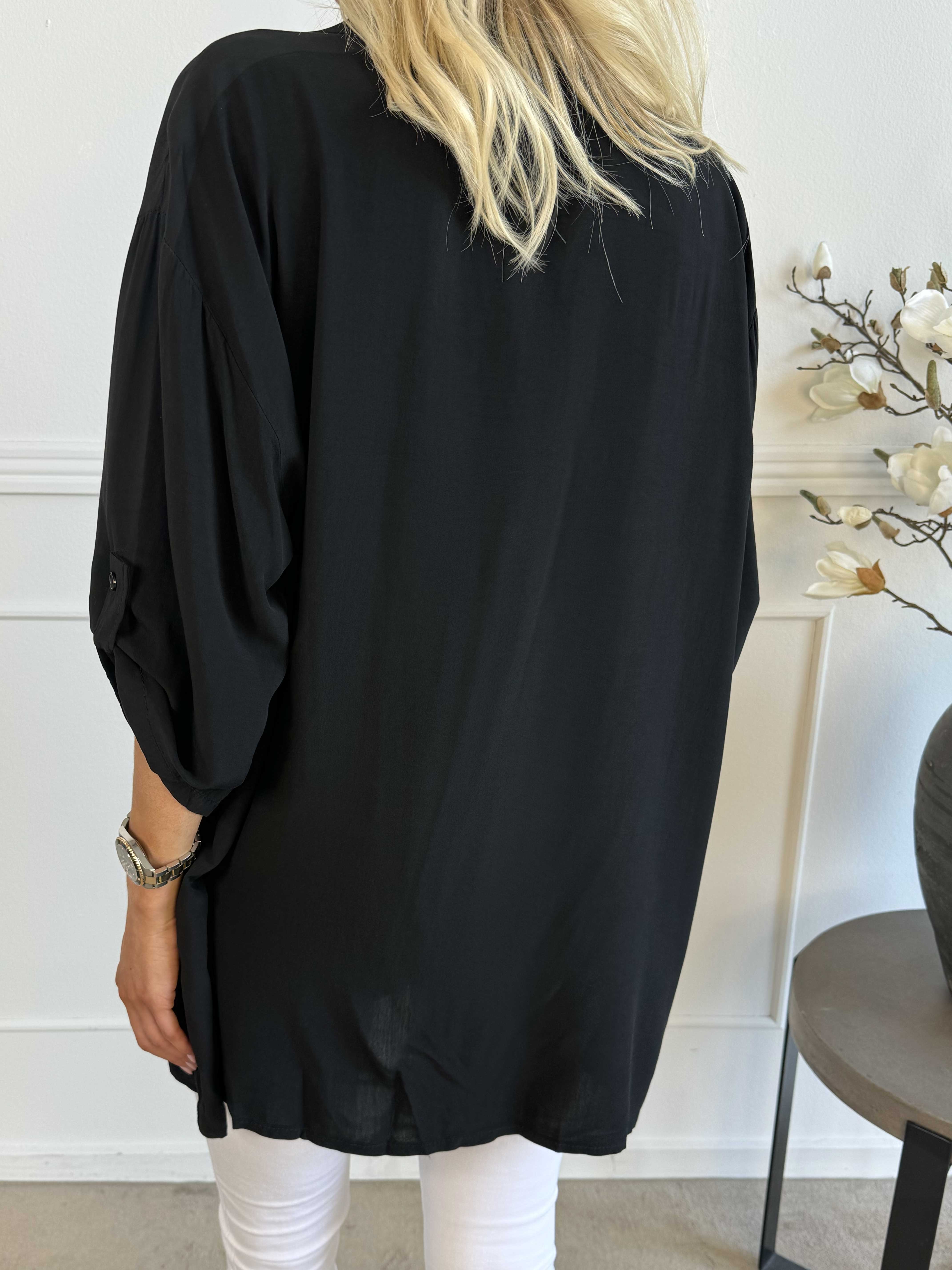 Love - Skjorte i viskose med similisten og stjerner