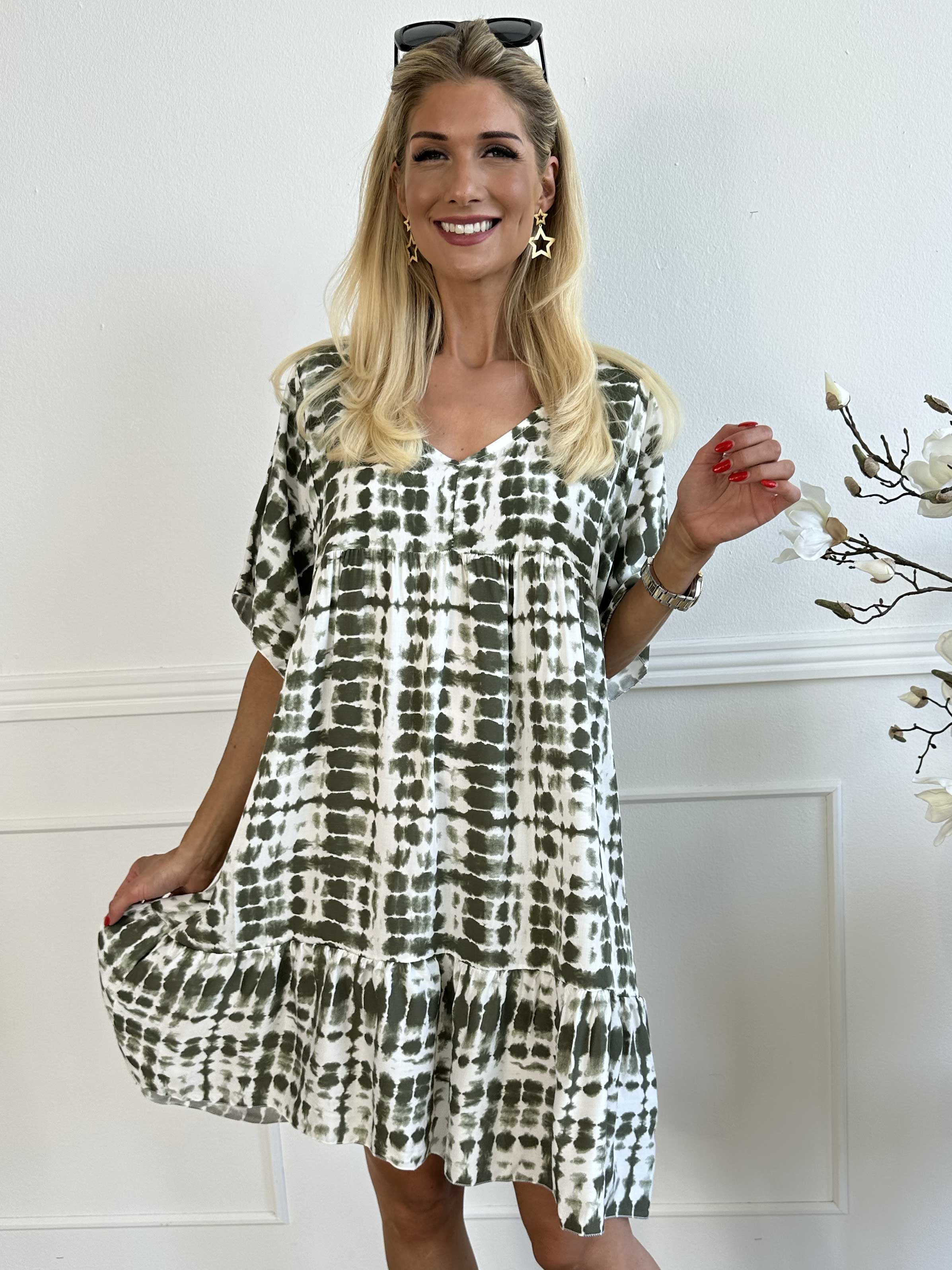 Lyon - Sød tunikakjole i viskose med batikmønster