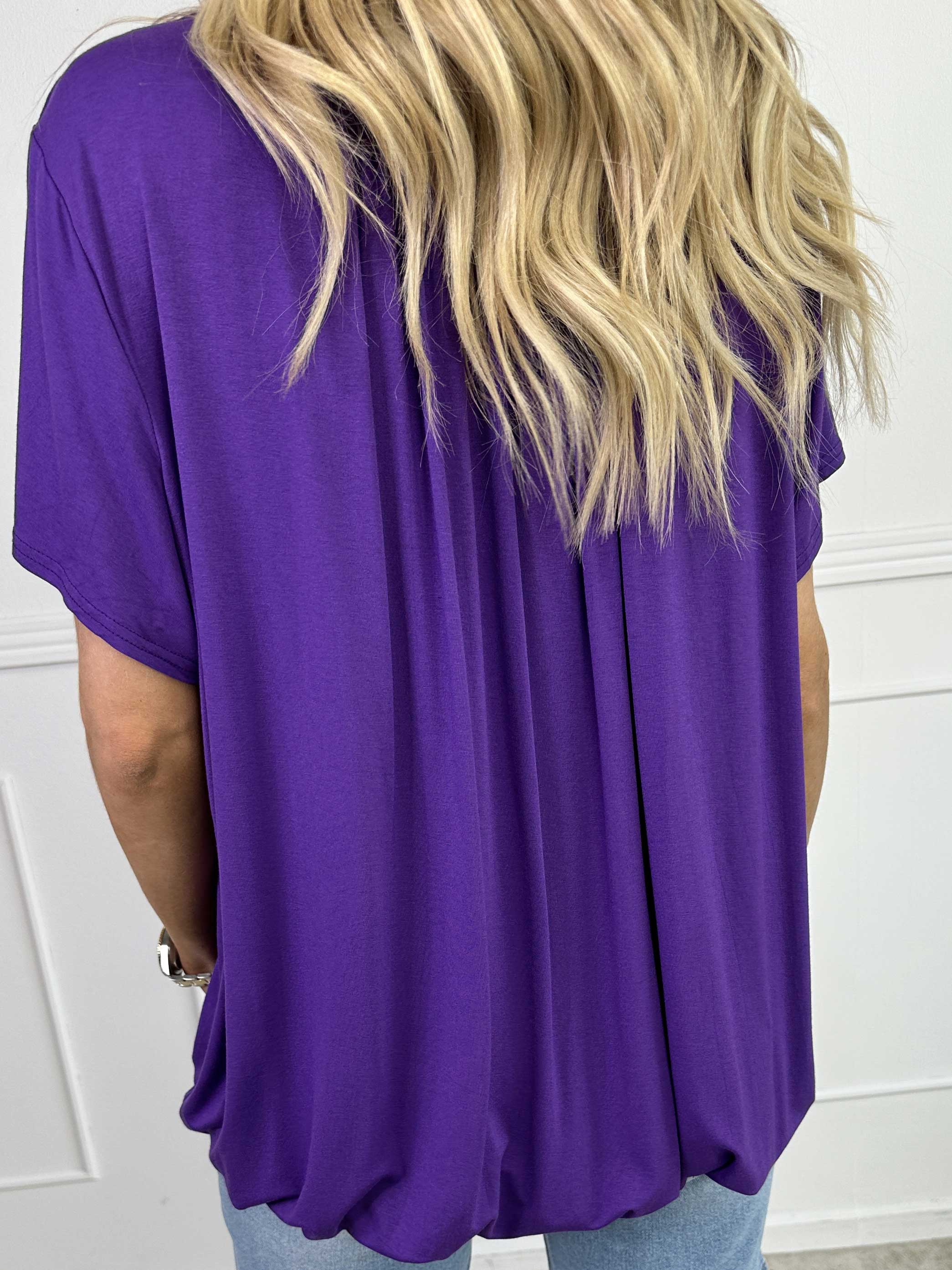 Miracle Crystal T-shirt - Blød bluse i viskose med similisten