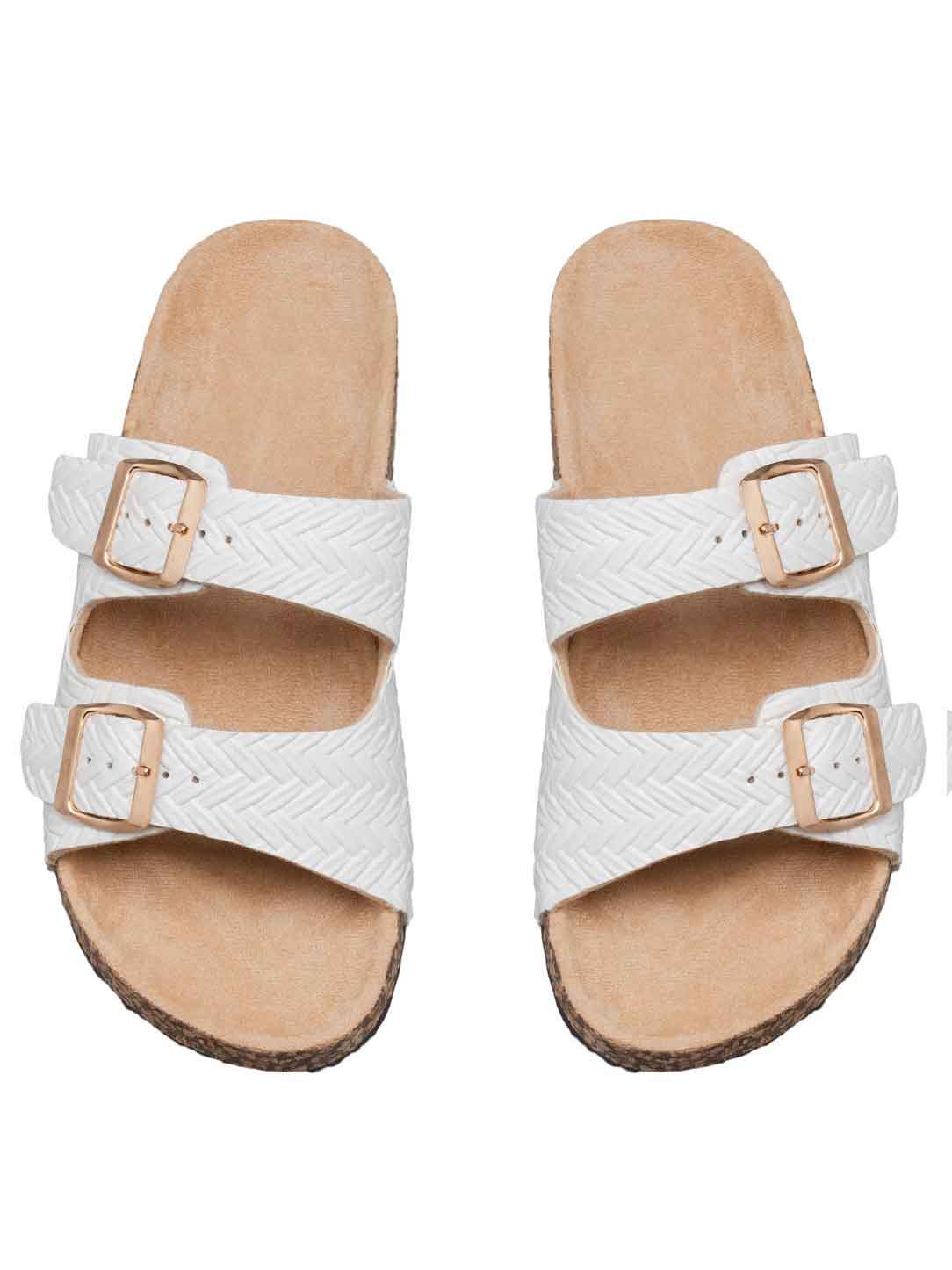 Puglia - Sandaler med brede remme og justerbare spænder i guld