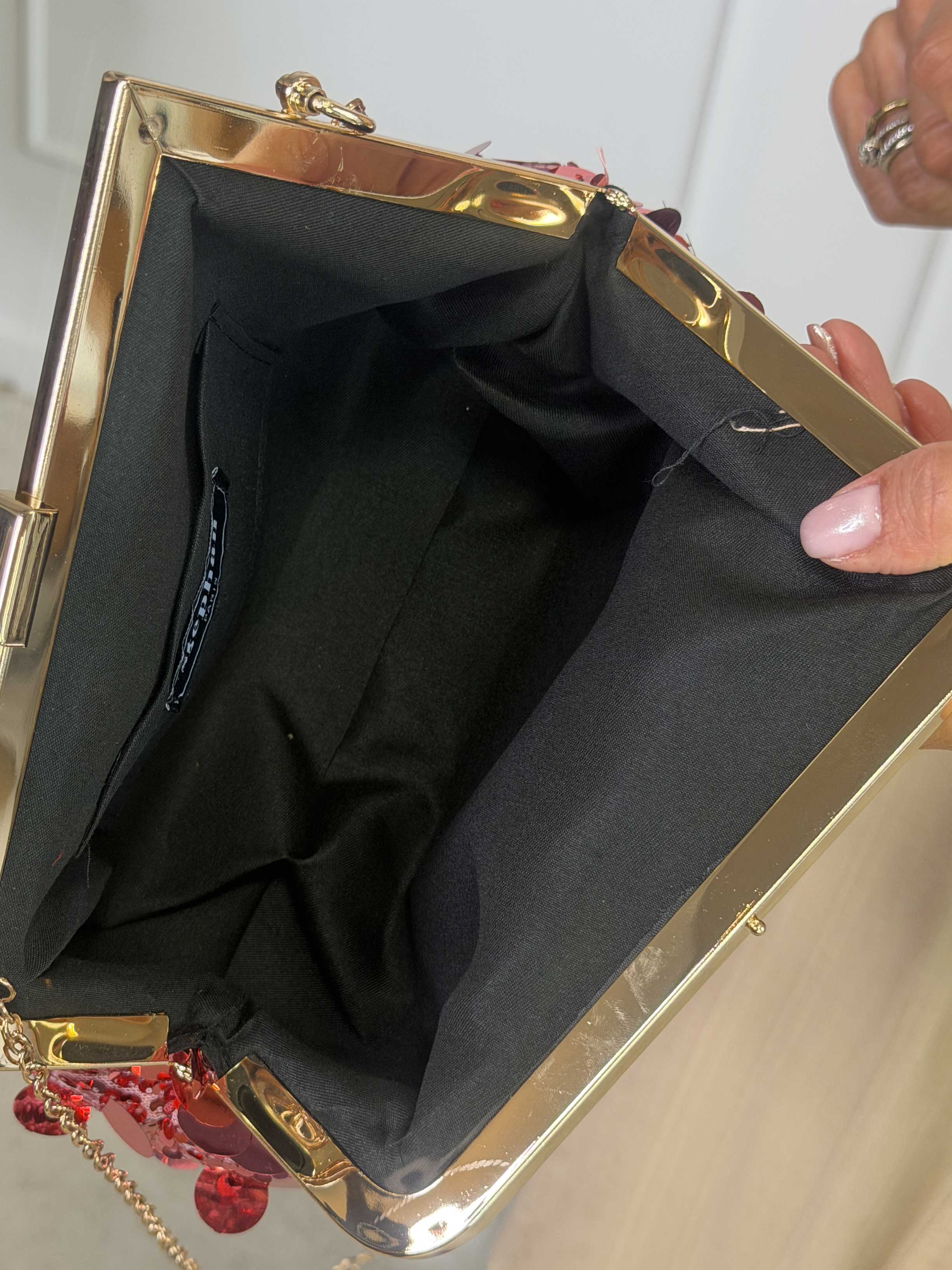 Stella - Crossbodytaske med store pailletter