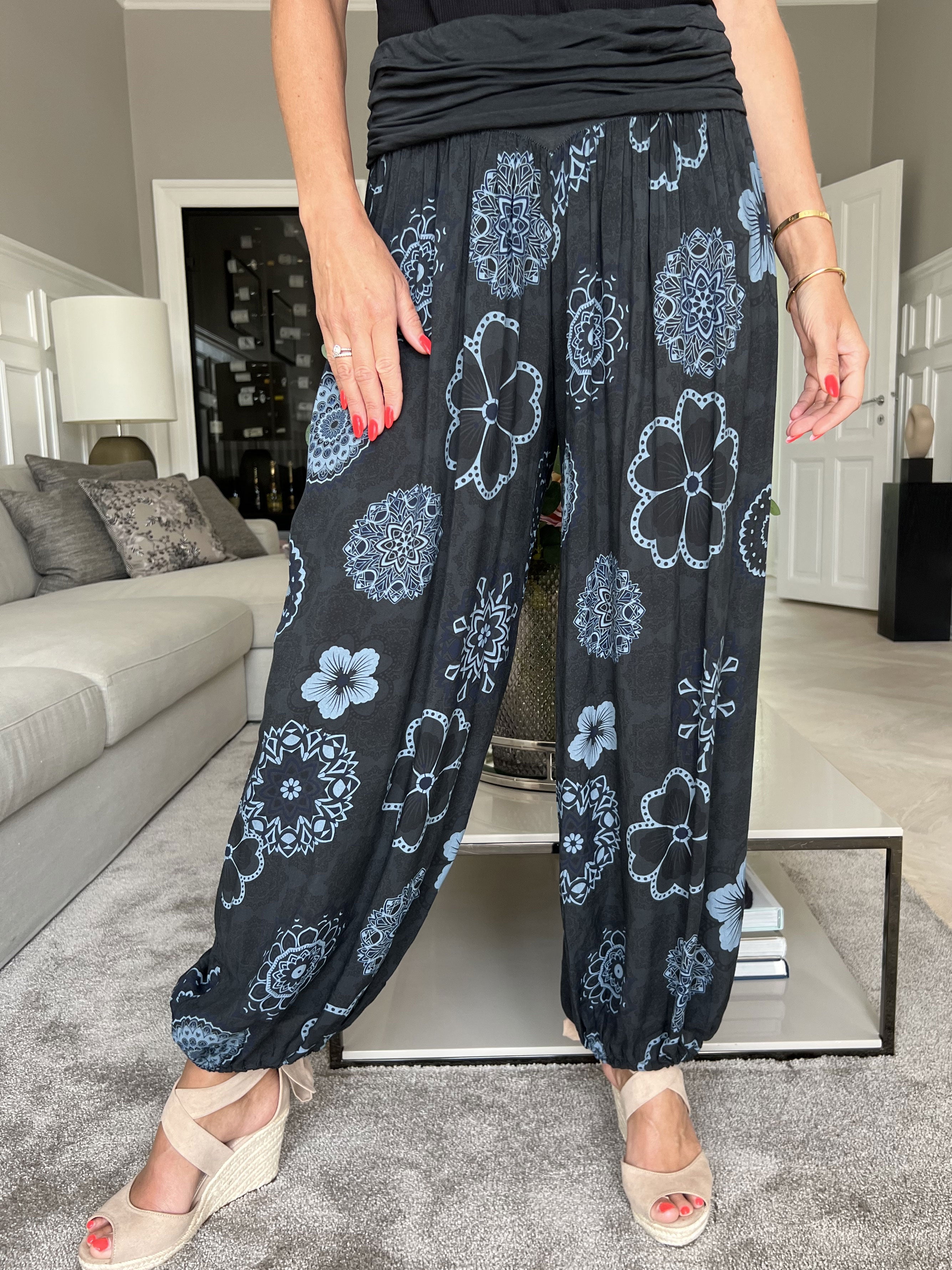 Vibe Pattern - Lette og løse bukser med elastikkant i livet