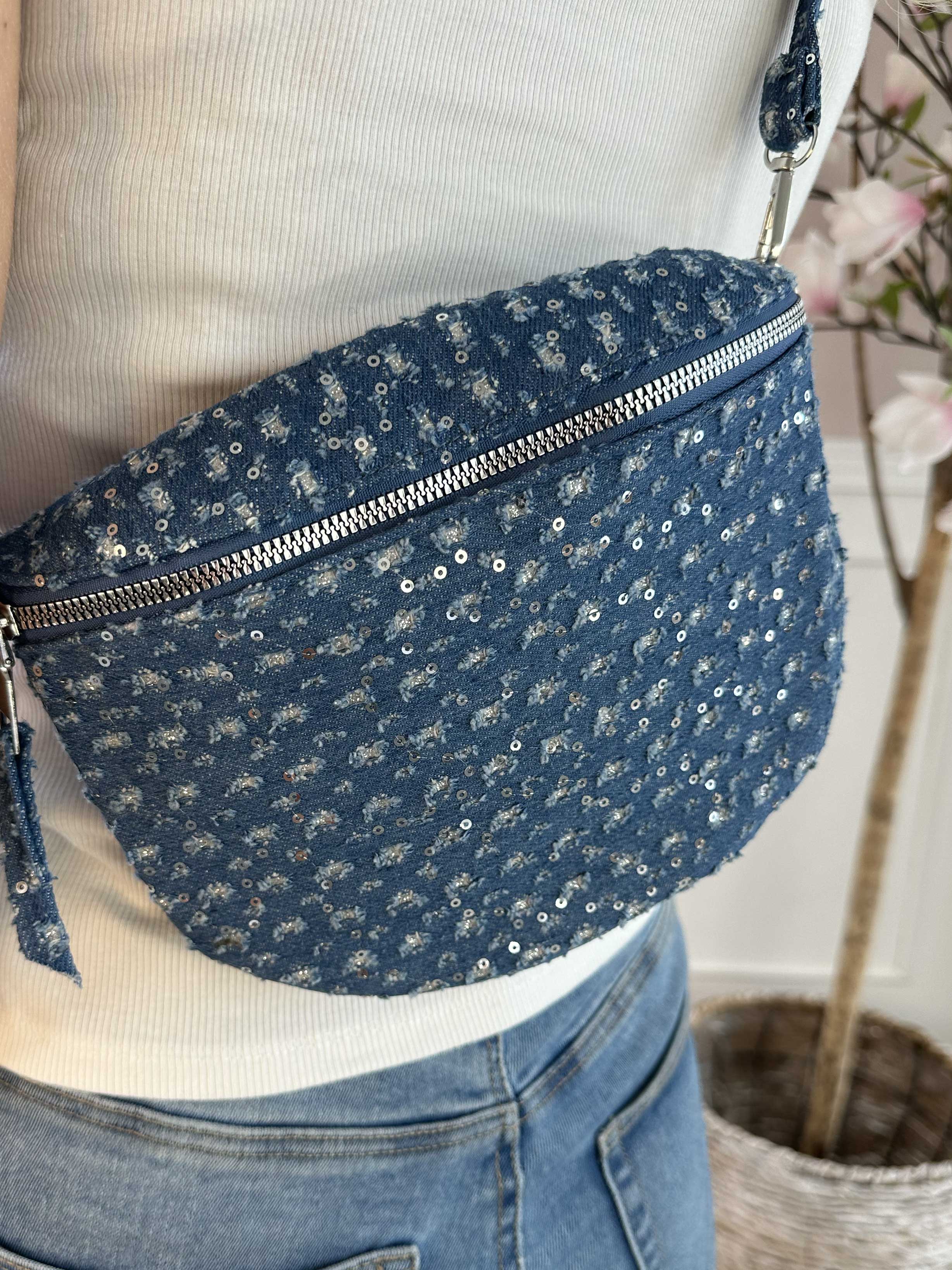 Viviane Denim - Lille crossbody taske