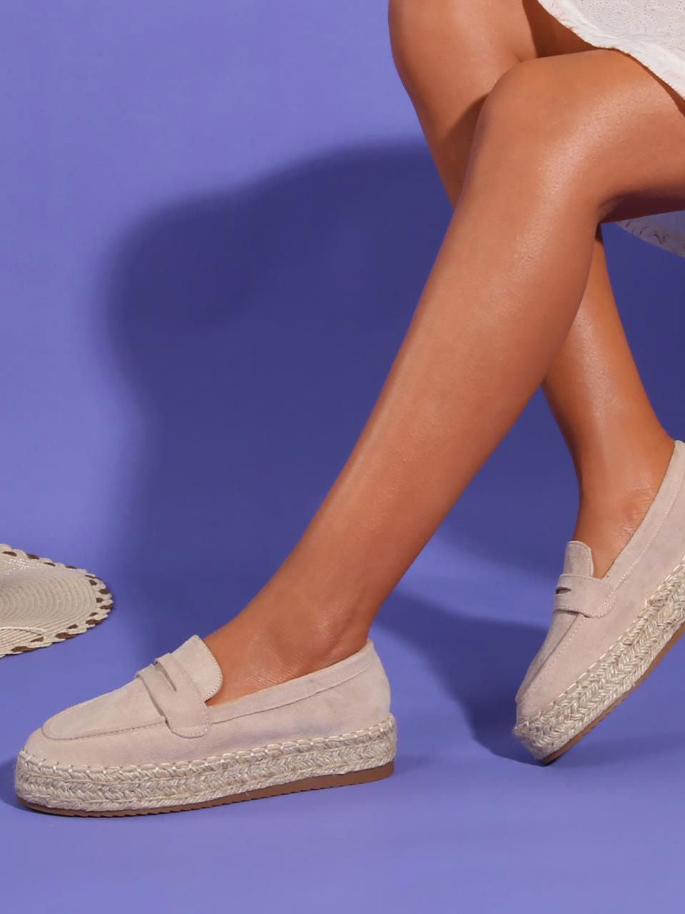 Noel - Fine espadrilles med plateau