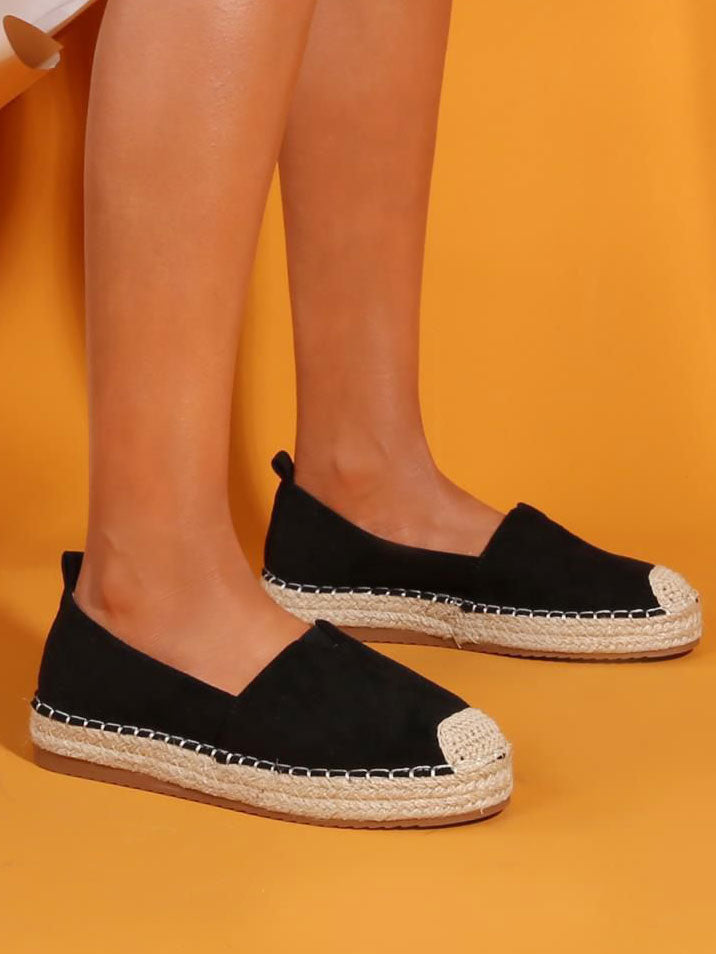 Pil - Fine espadrilles i ruskindslook