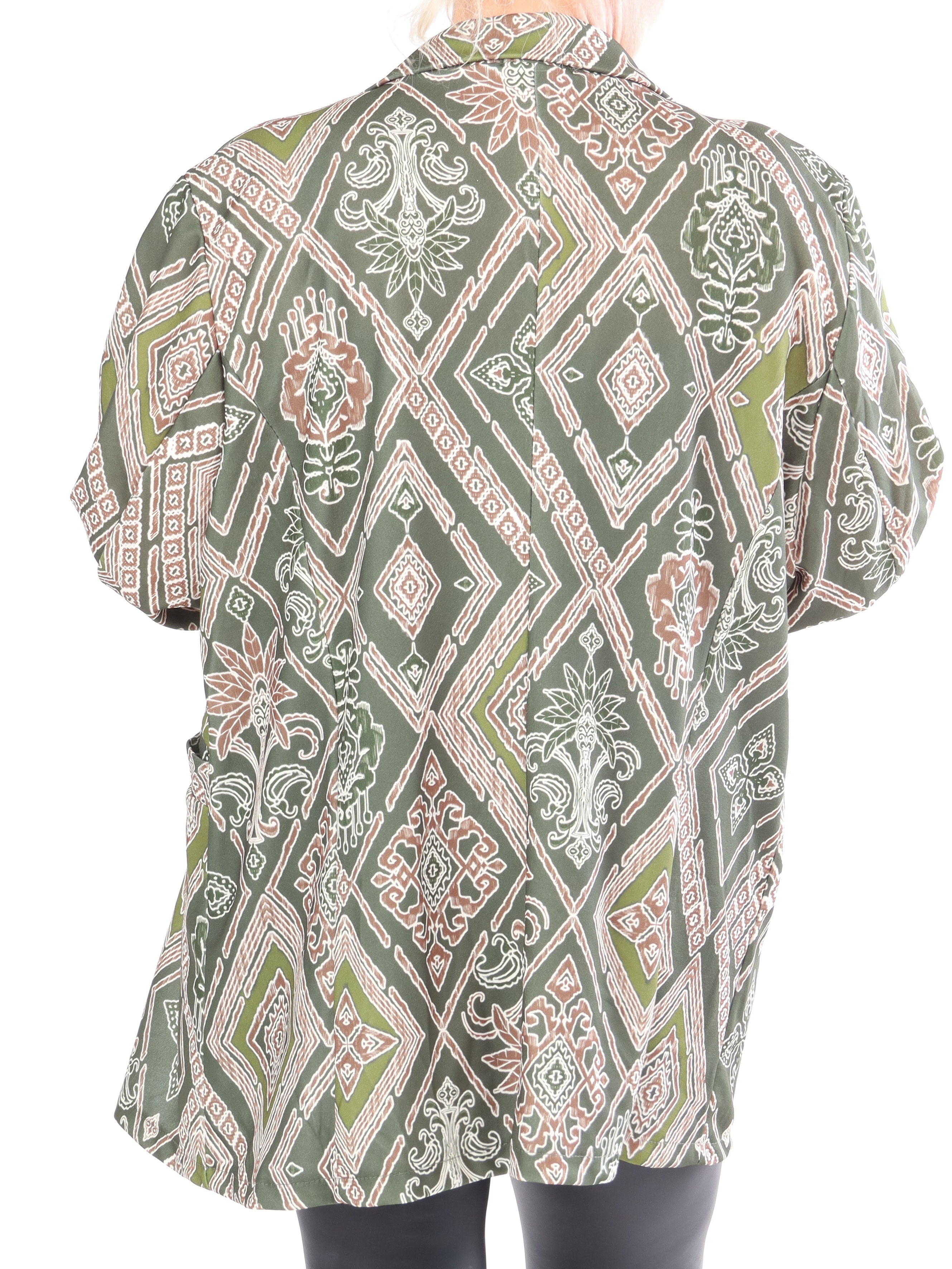 Alberte Pattern - Plus size mønstret blazer