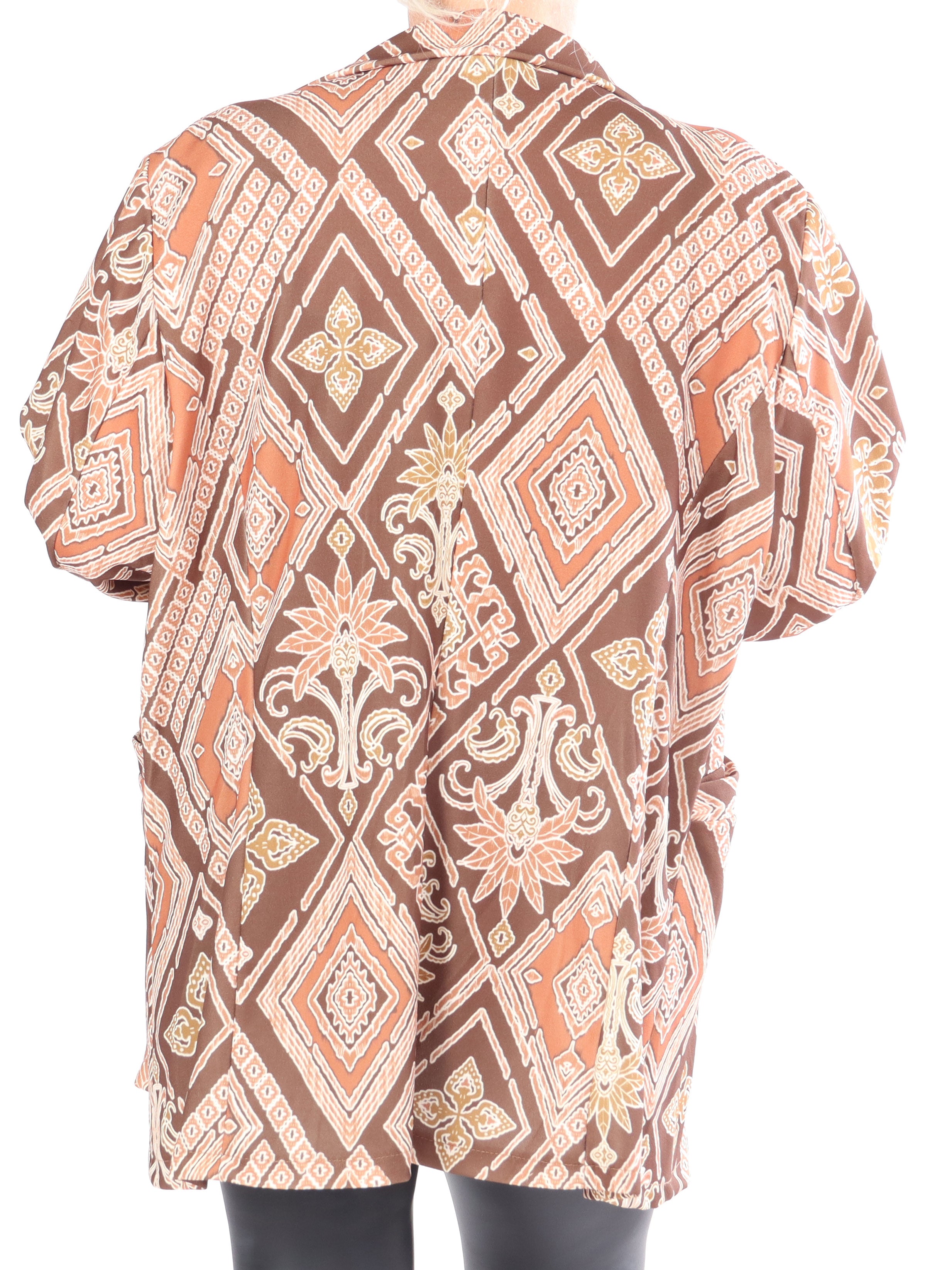 Alberte Pattern - Plus size mønstret blazer