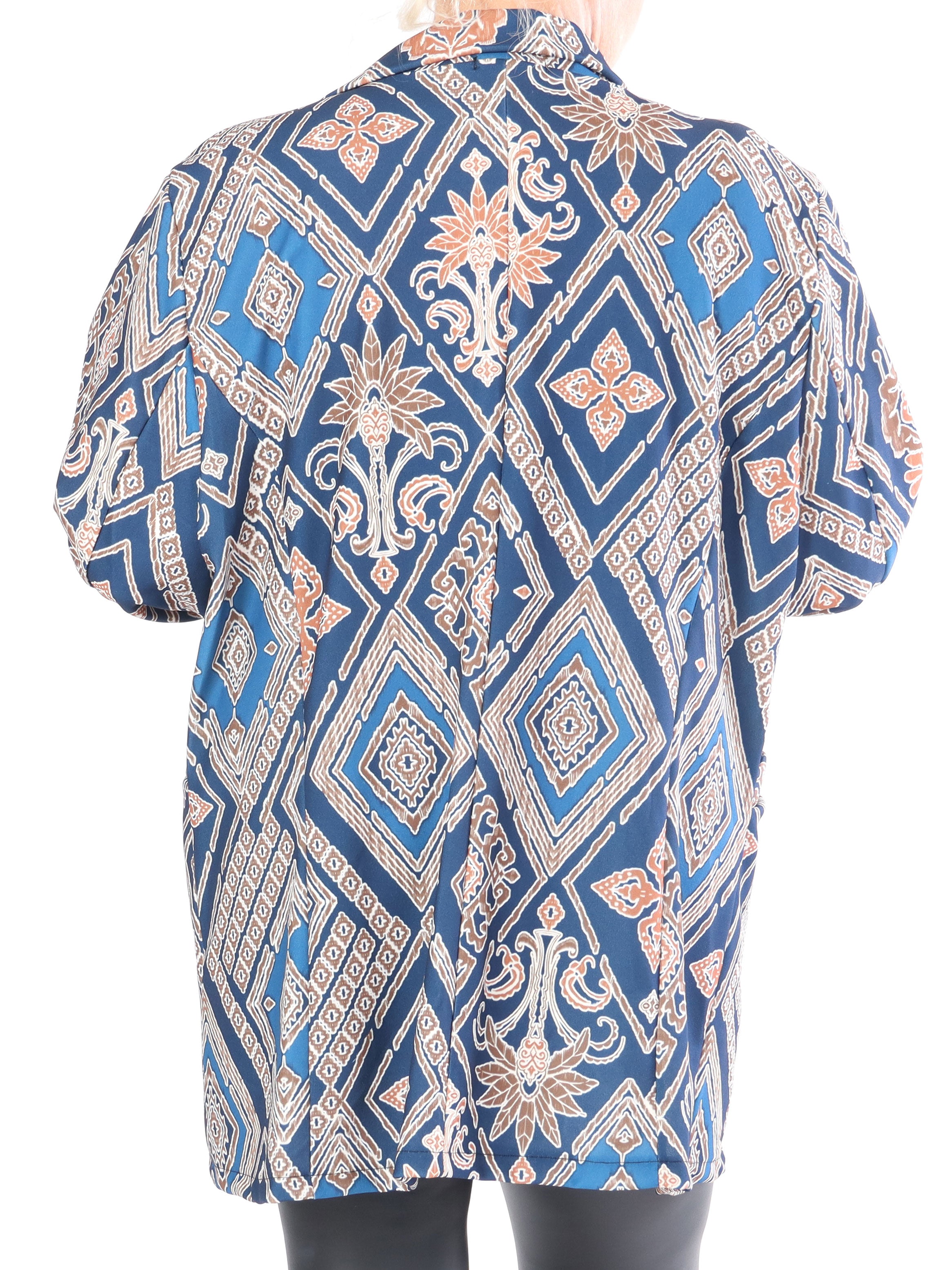 Alberte Pattern - Plus size mønstret blazer