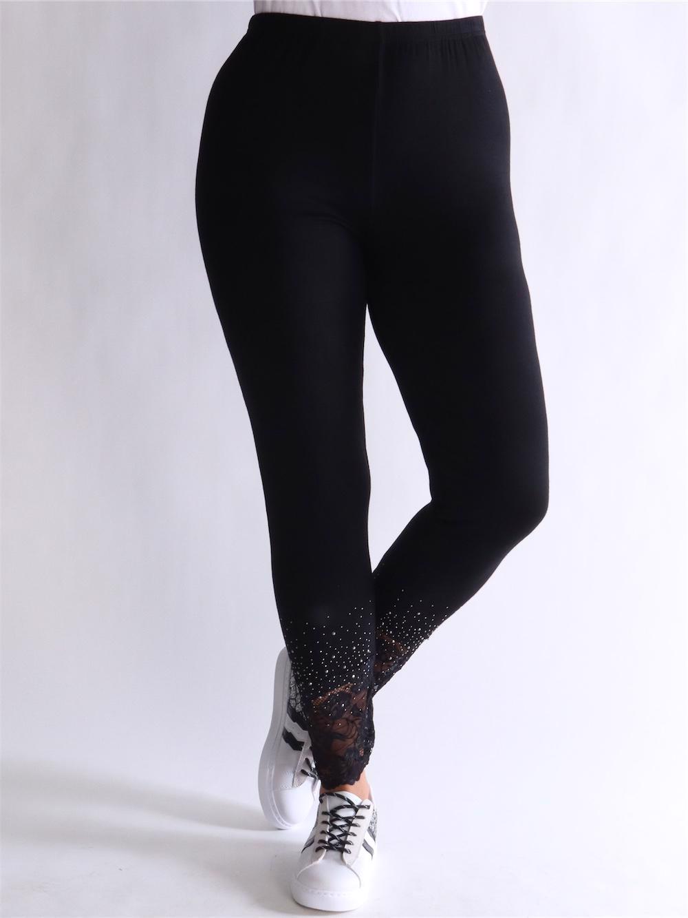 Alezia - Leggings med blonde og similisten