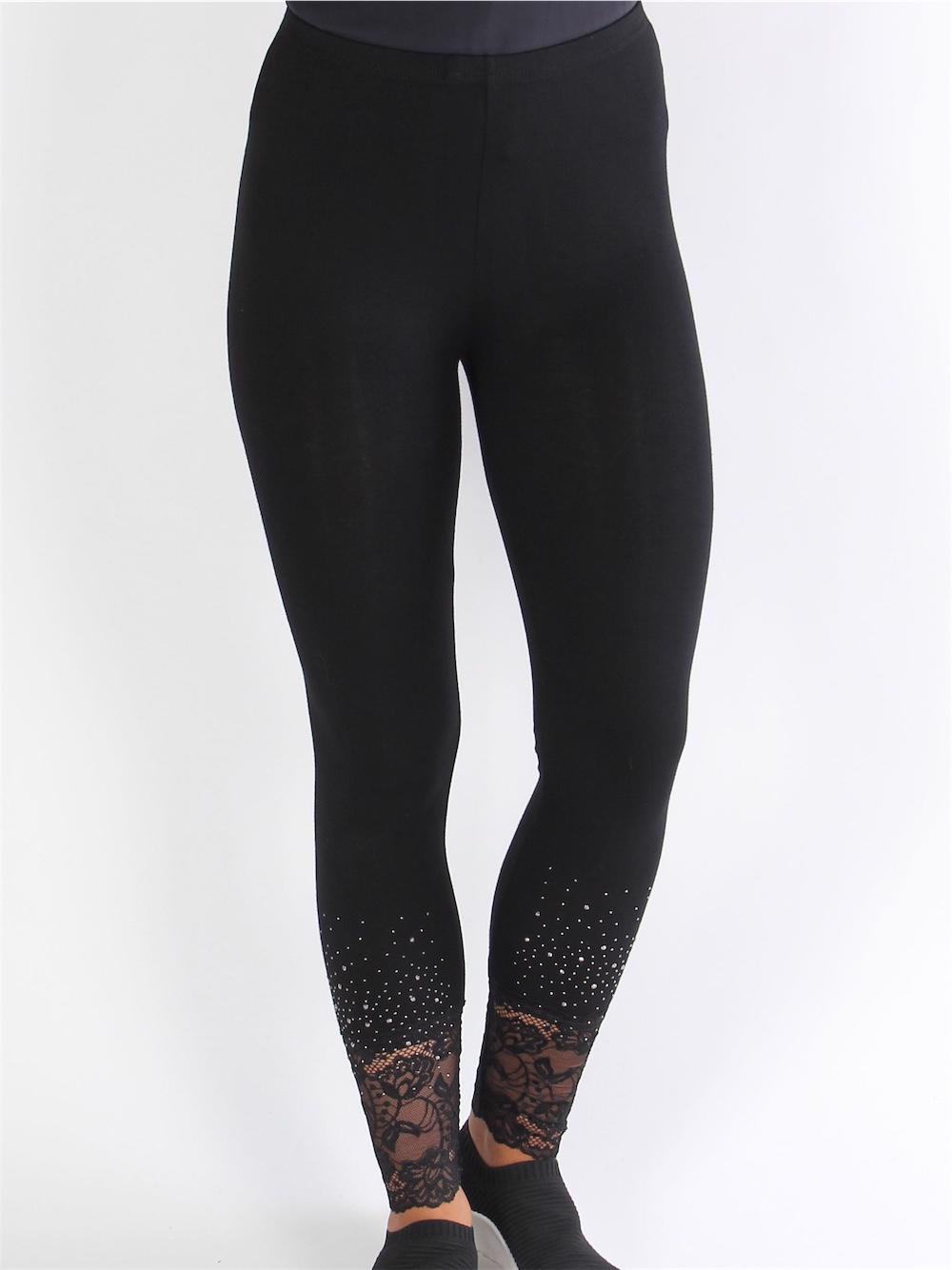 Alezia - Leggings med blonde og similisten