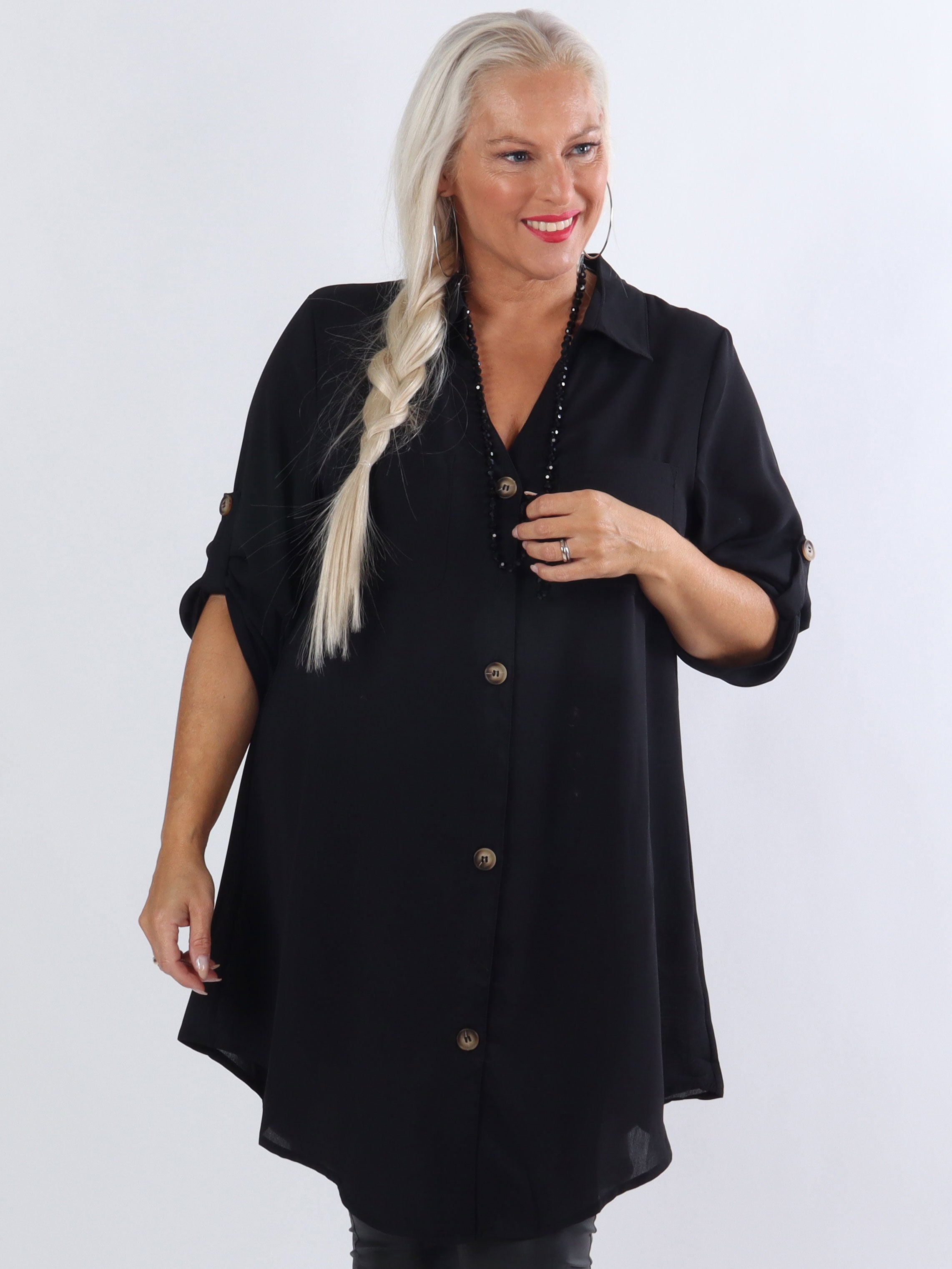 Alyssa - Let simpel skjorte i løs pasform