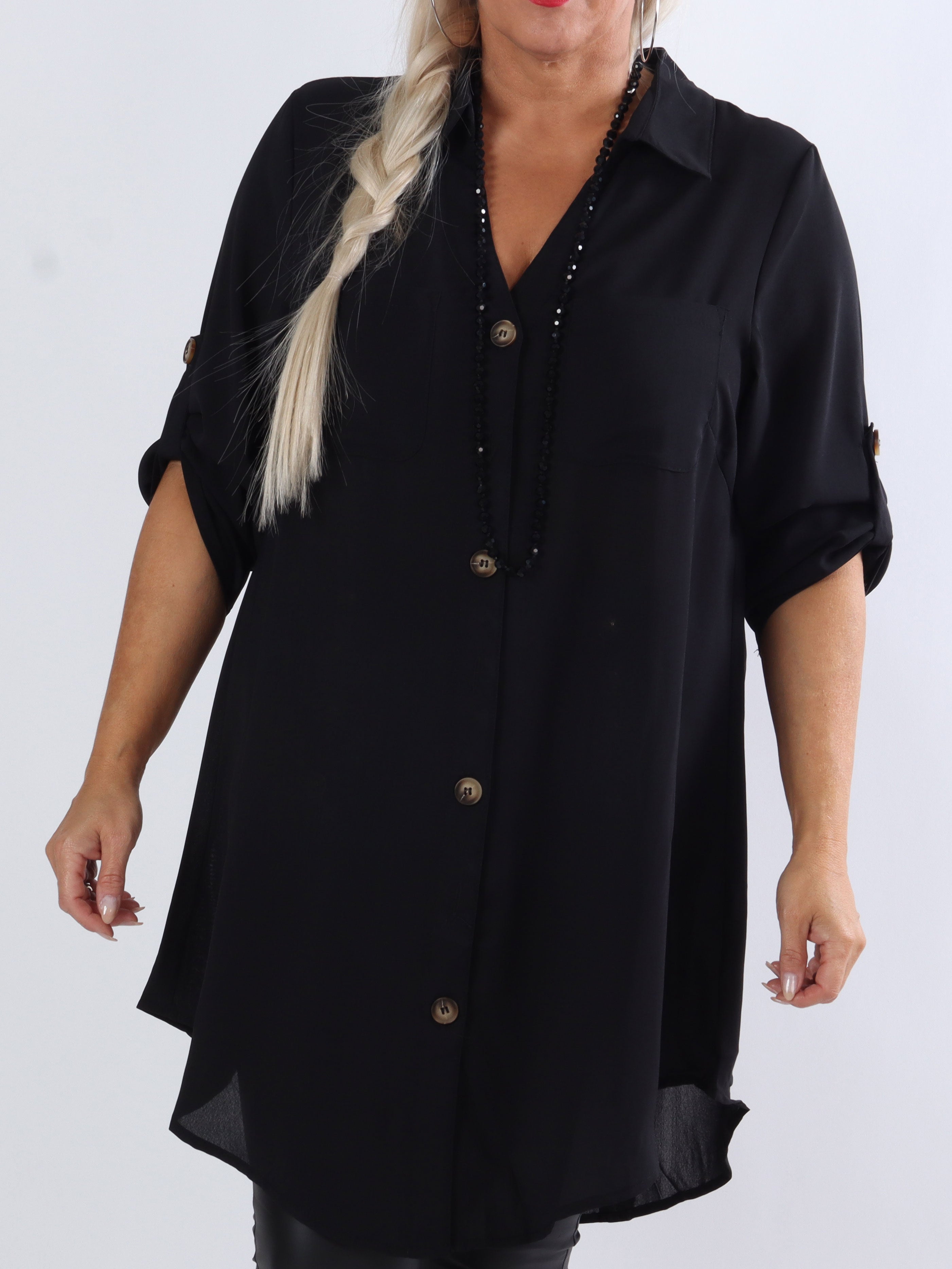 Alyssa - Let simpel skjorte i løs pasform