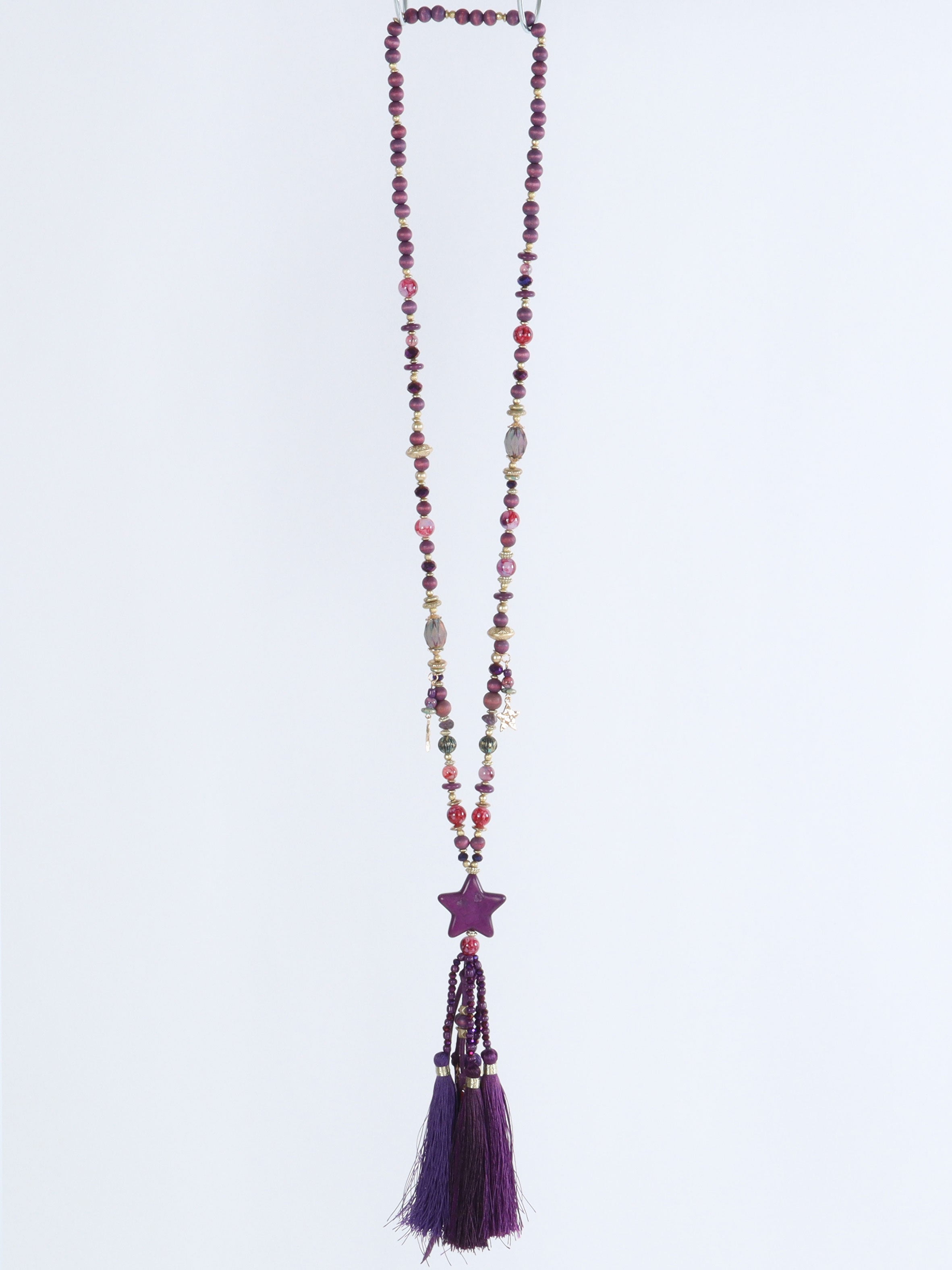 Amore - Lilla perle halskæde med stjerne