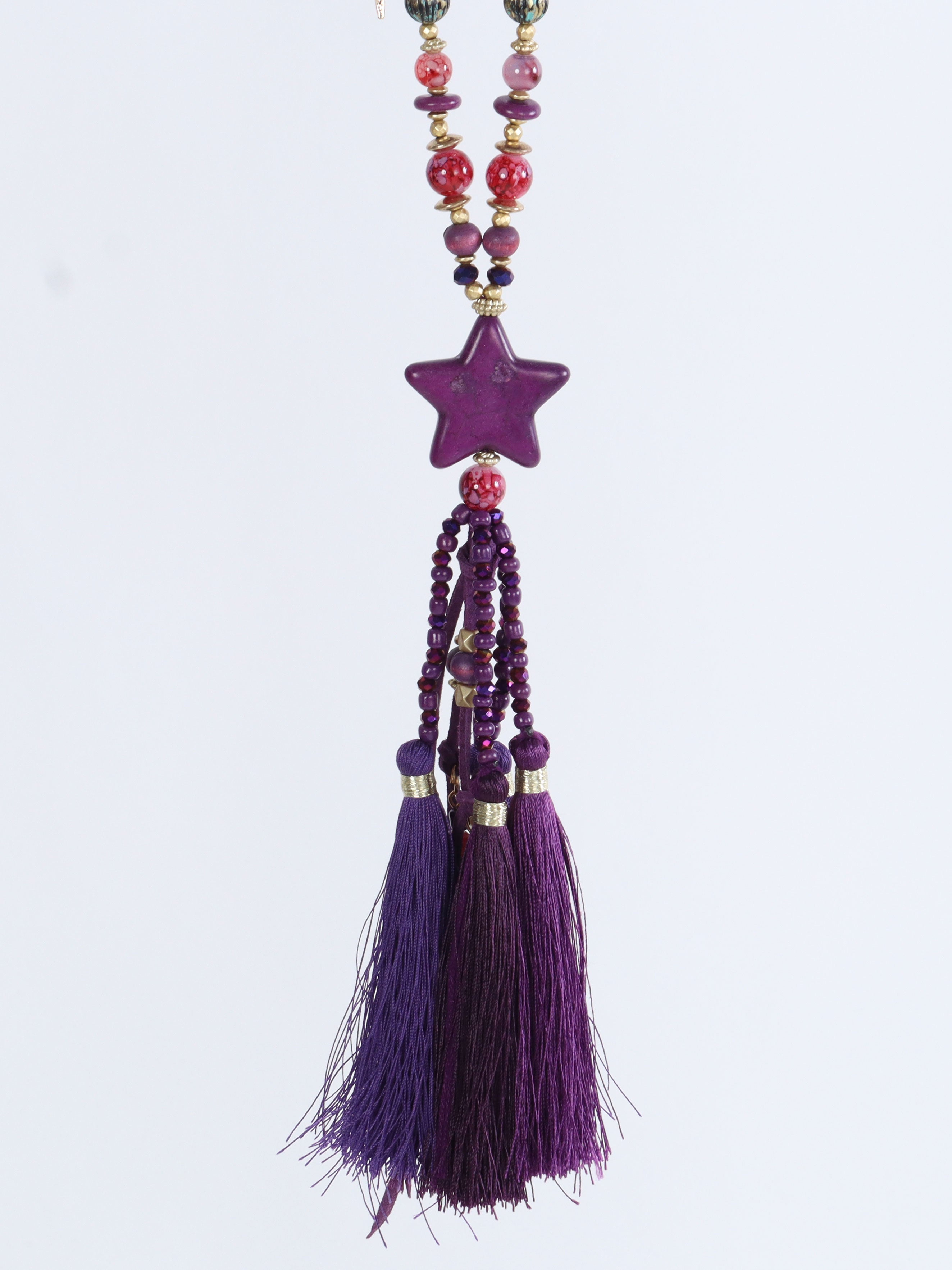 Amore - Lilla perle halskæde med stjerne