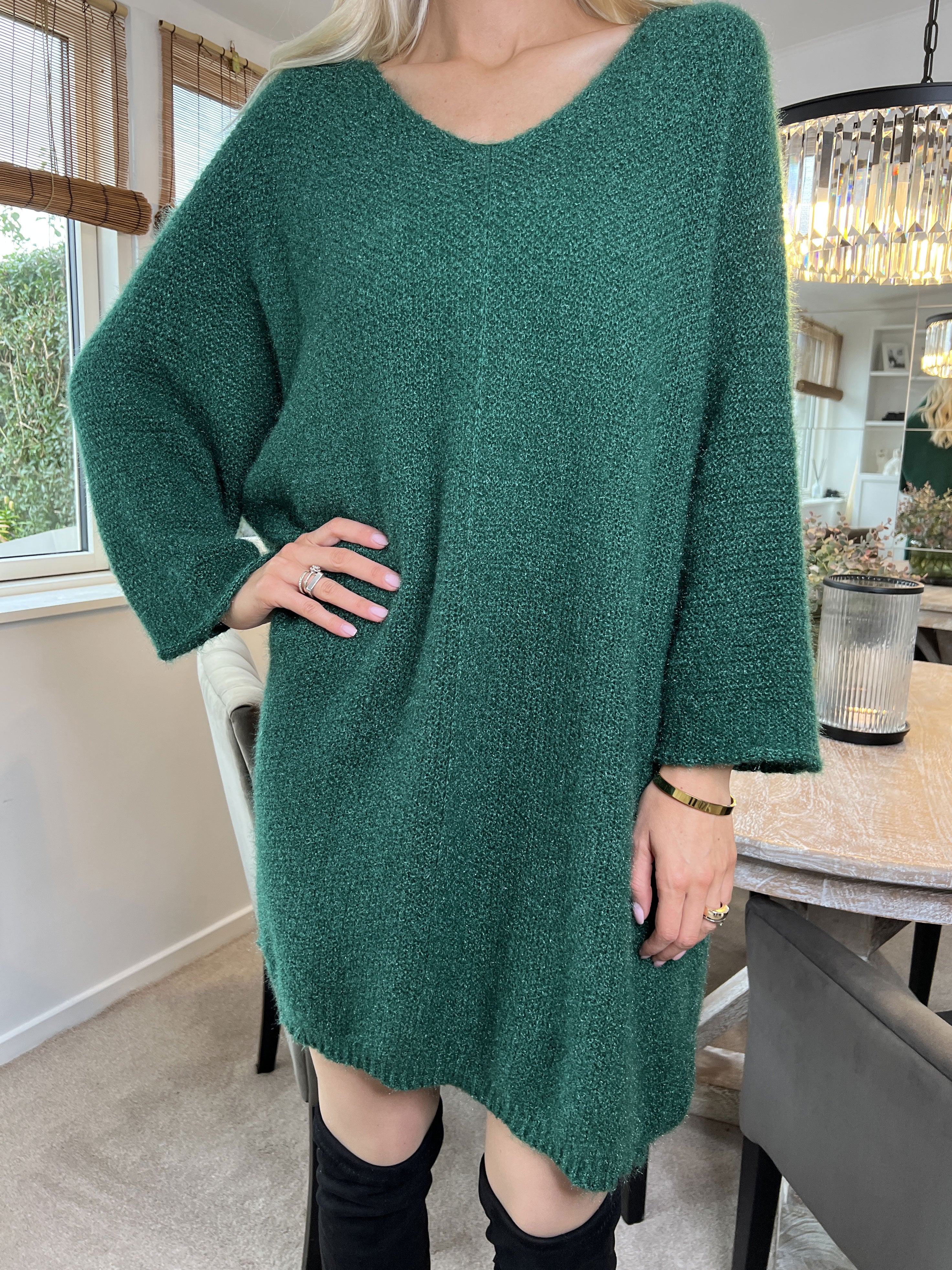 Andria - Blød oversize strikkjole