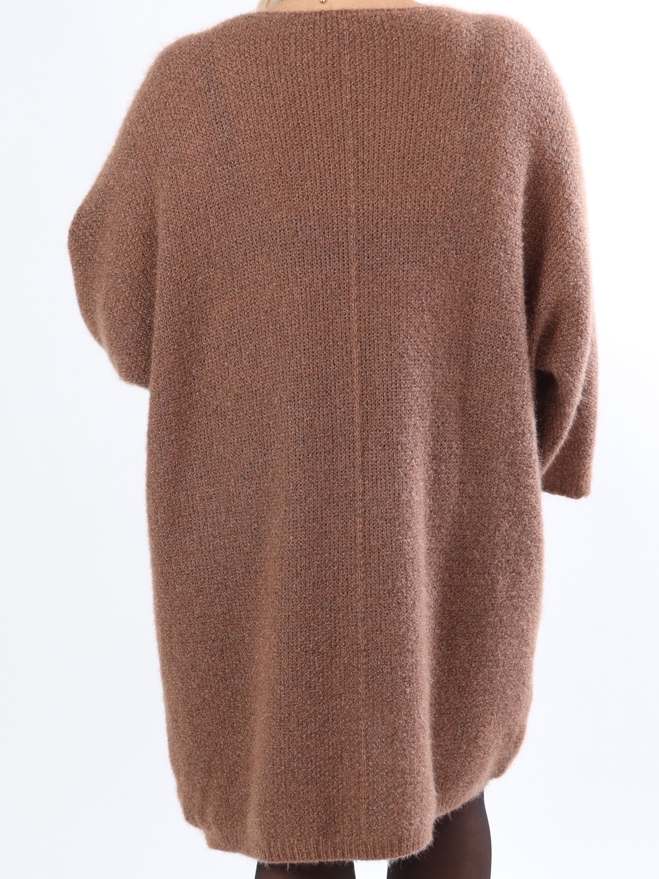 Andria - Blød plussize strikkjole