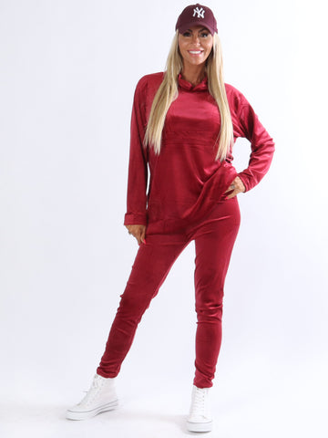 Angela - Joggingsæt i velour