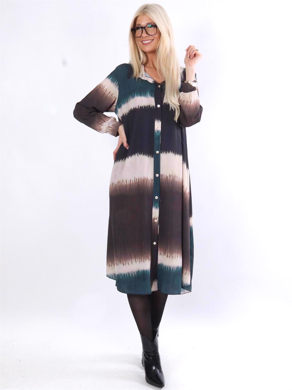 Aviaya - Lang skjortekjole