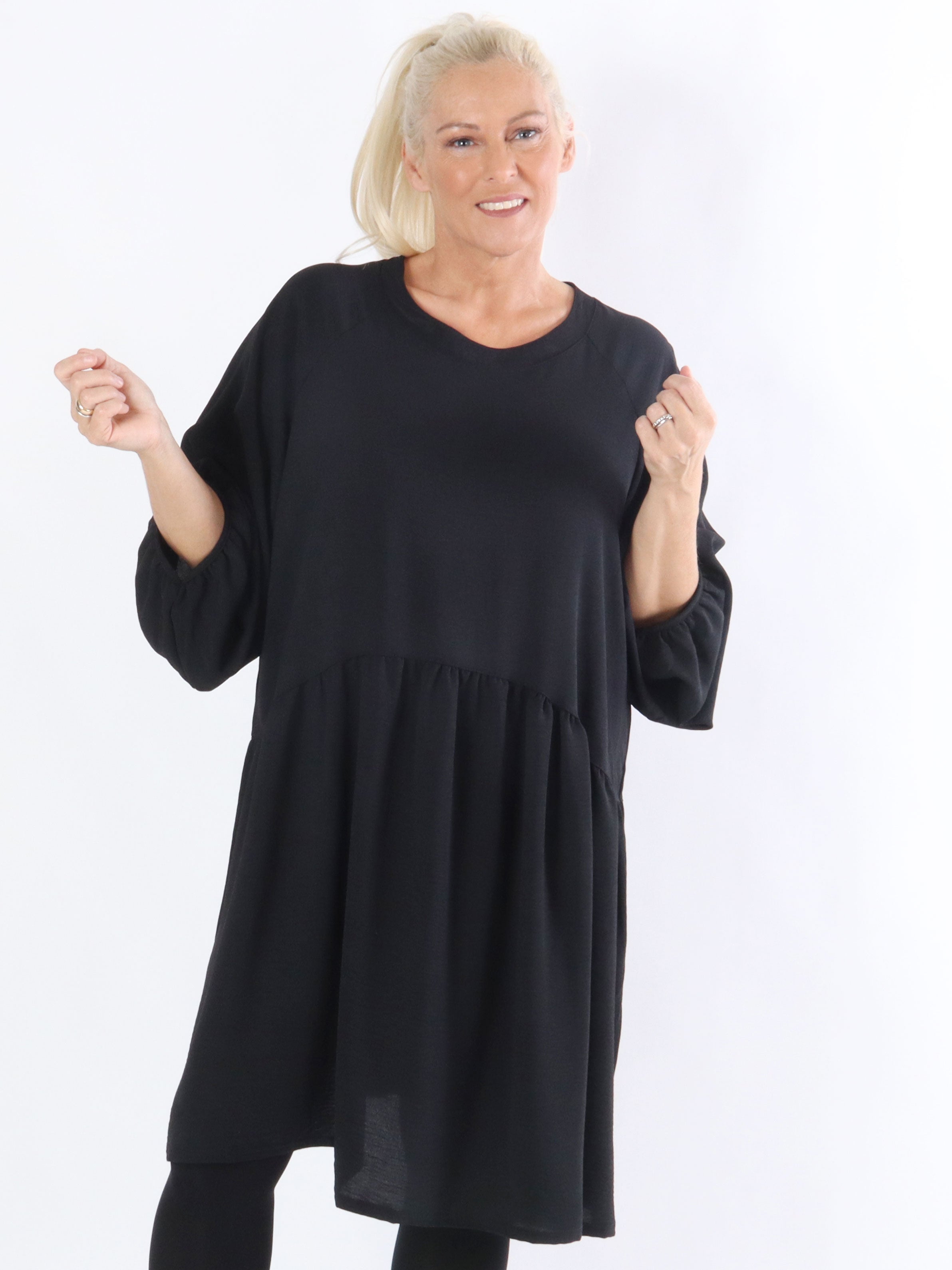 Asta - Tunikakjole med knap i nakken