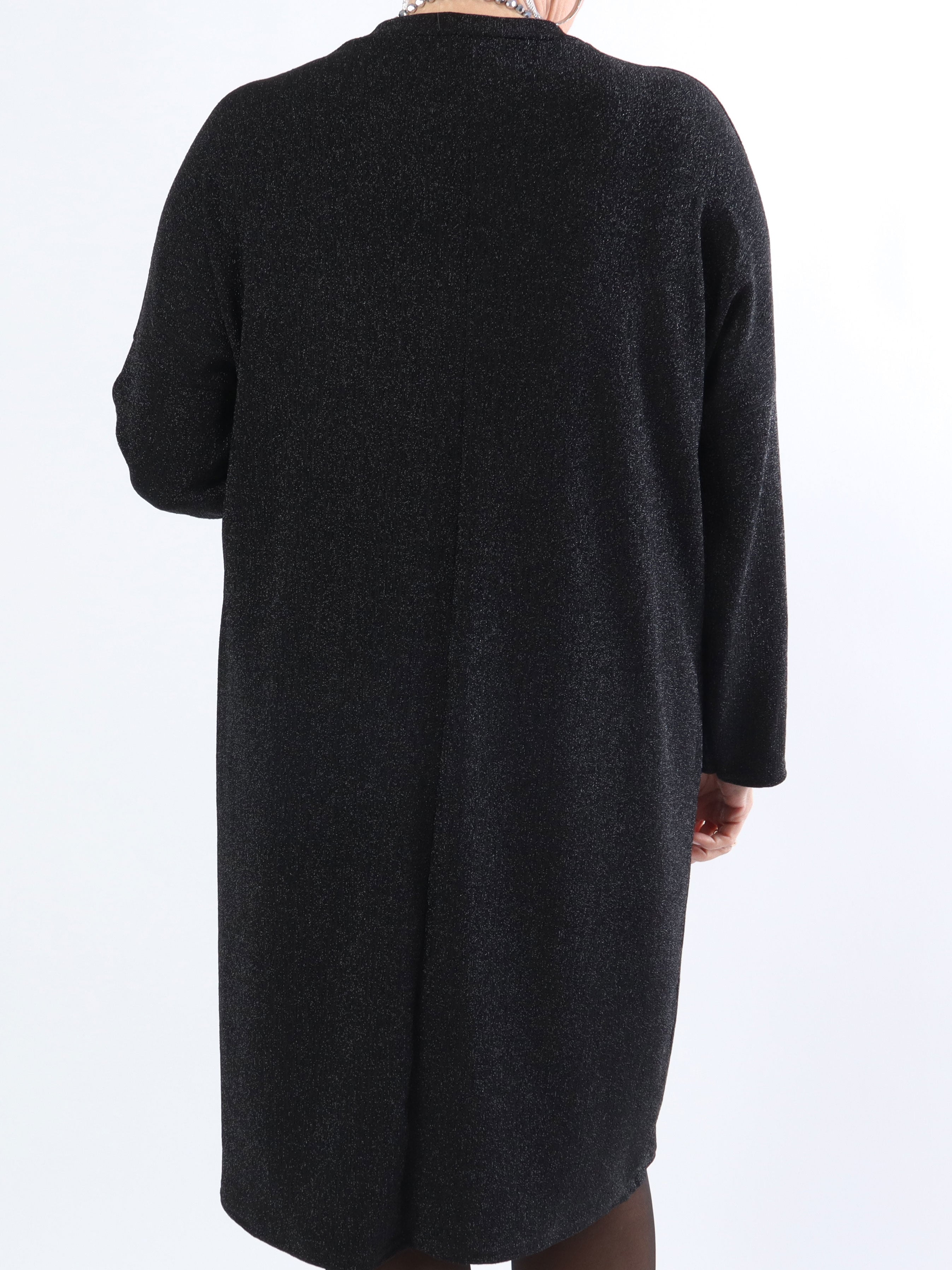 Audine - Simpel plus size glimmerkjole i elastisk stof