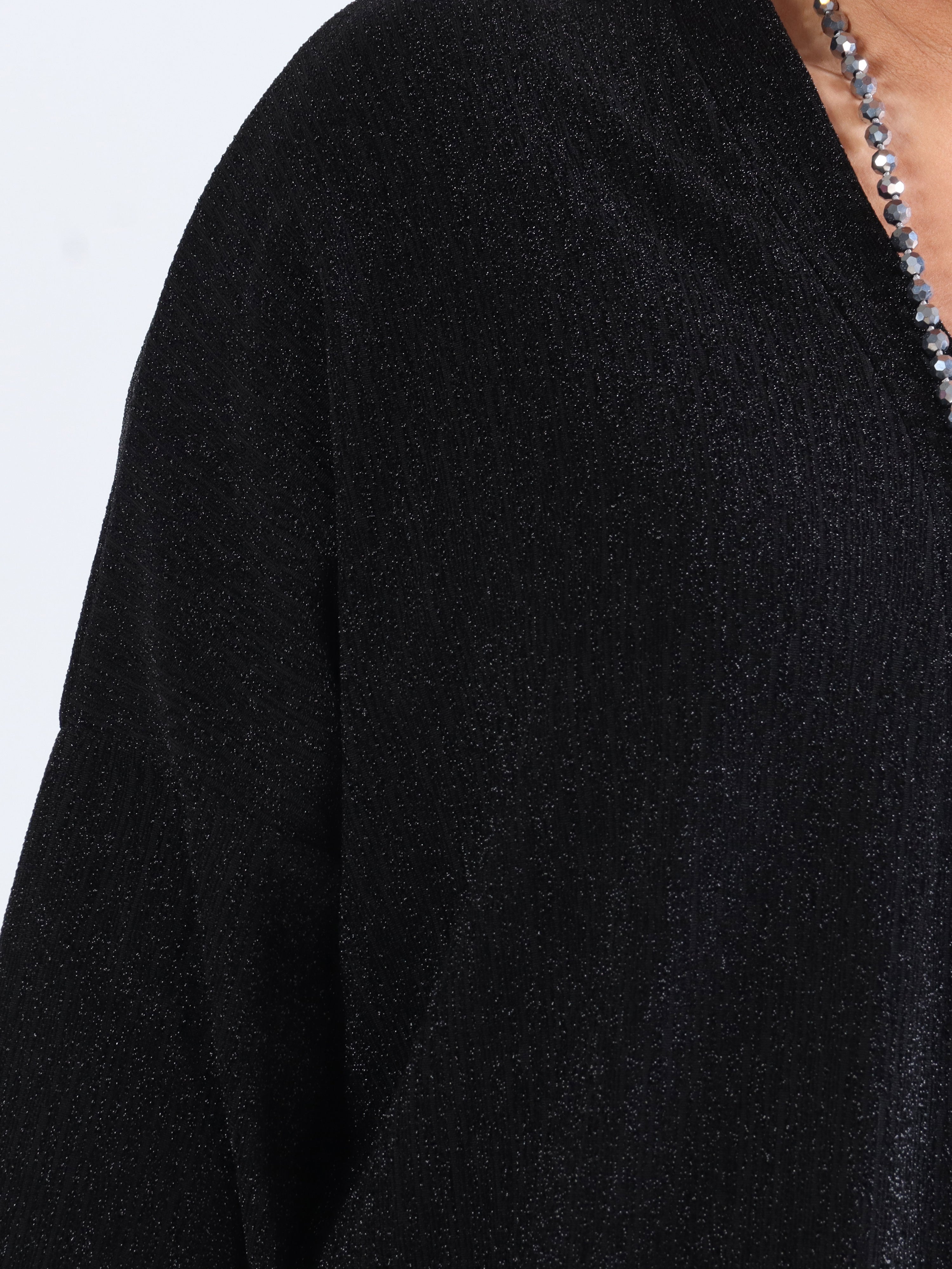 Audine - Simpel plus size glimmerkjole i elastisk stof