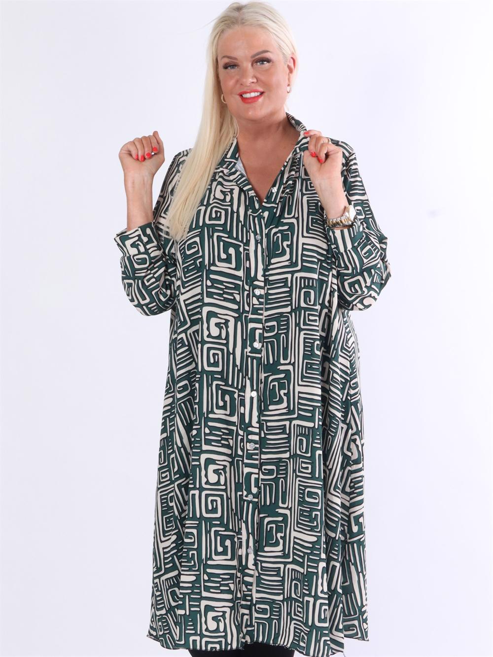 Aviaya - Lang skjortekjole