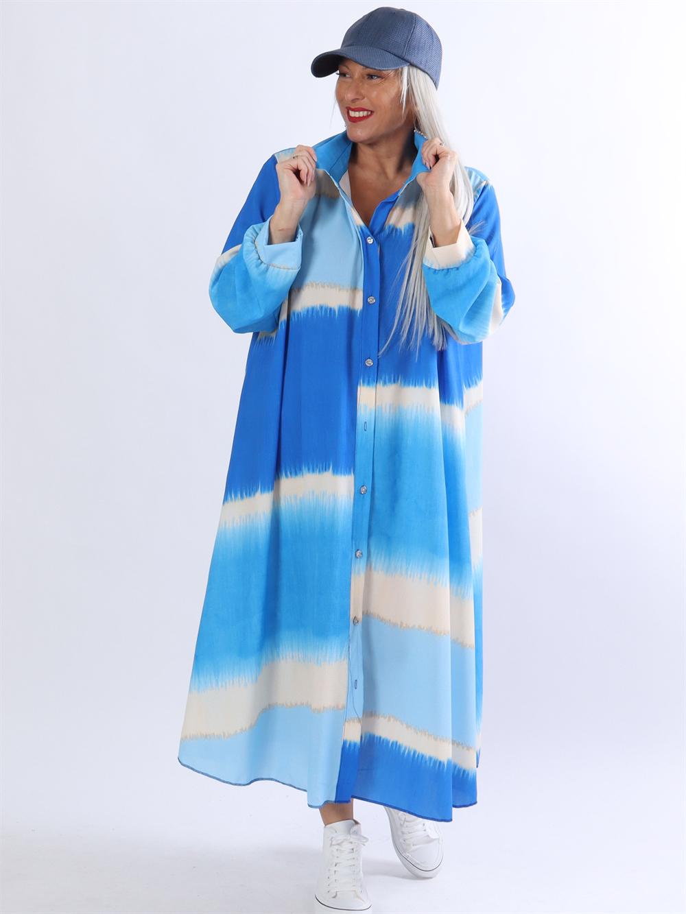 Aviaya - Lang skjortekjole