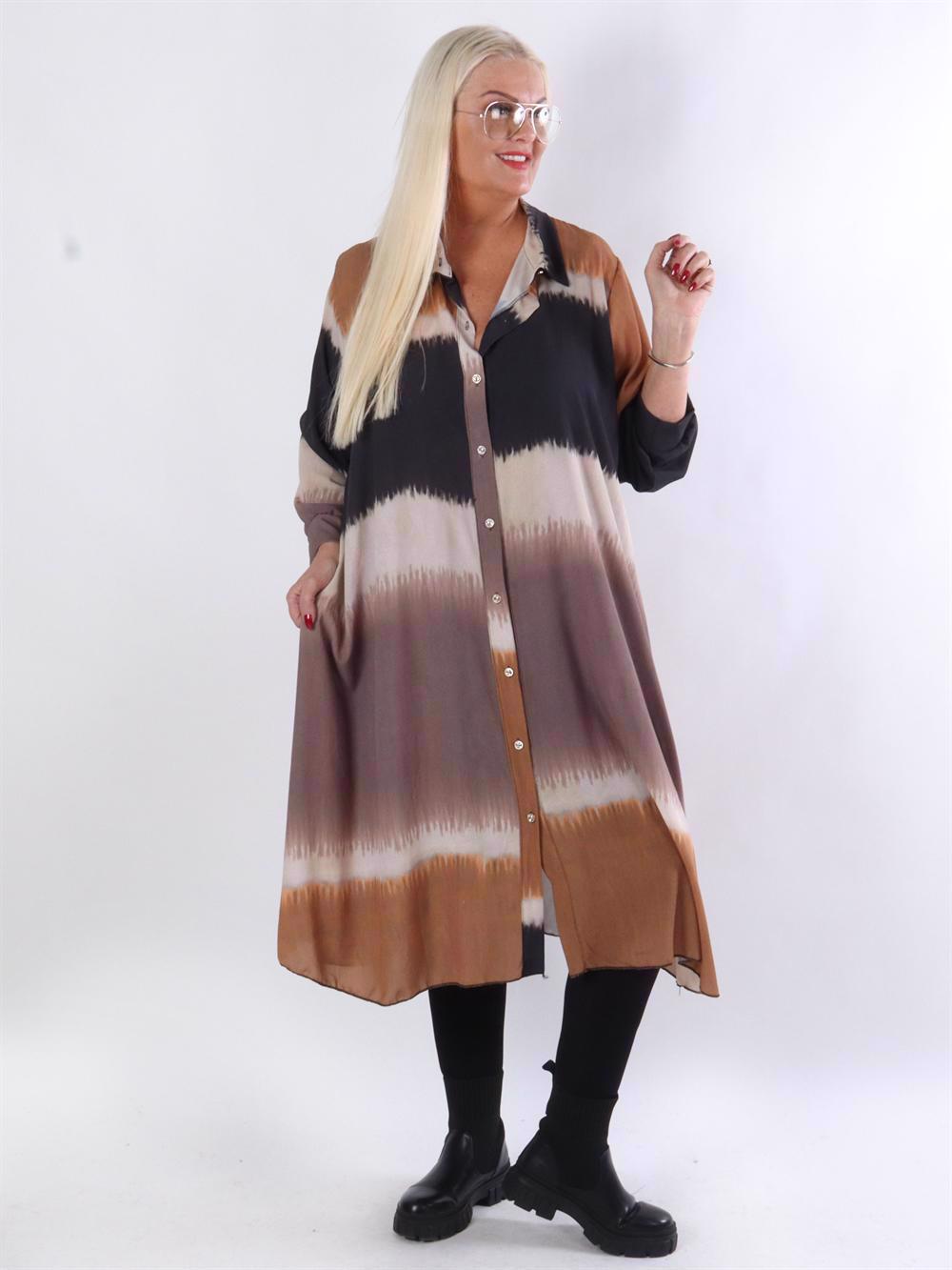 Aviaya - Lang skjortekjole